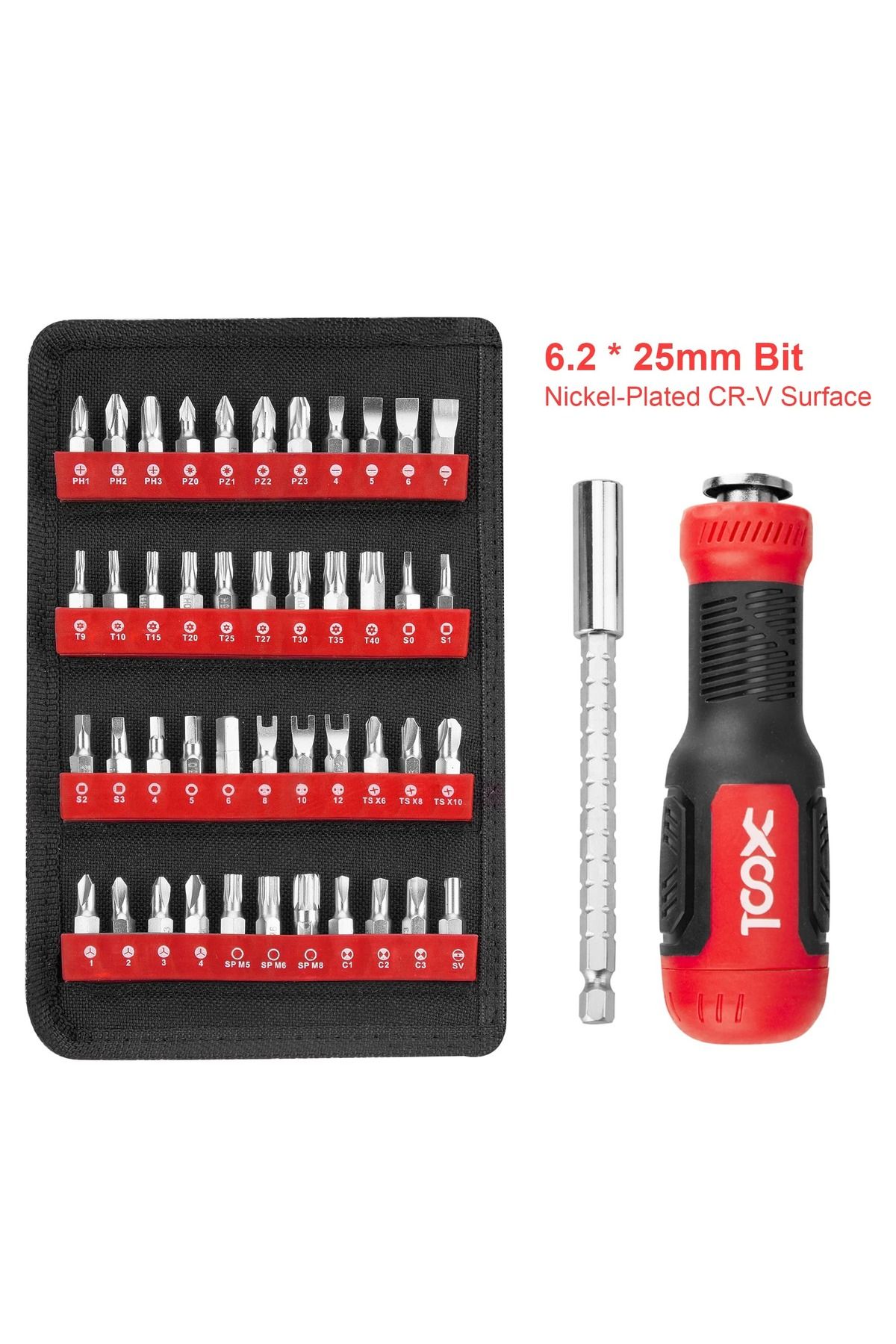 xool-200 in 1 Precision Screwdriver Set, Electronics Repair Tool Magnetic Driver Kit with 164 Bits 6