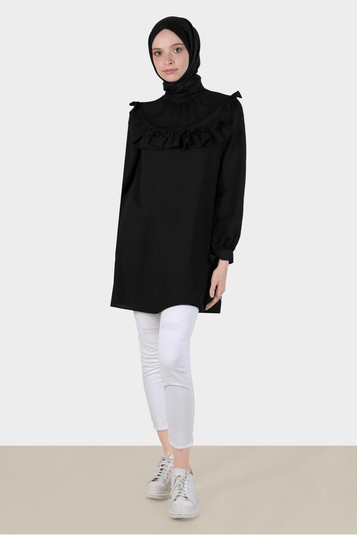 تونیک لبه دار با سرآستین 42718 Alvina