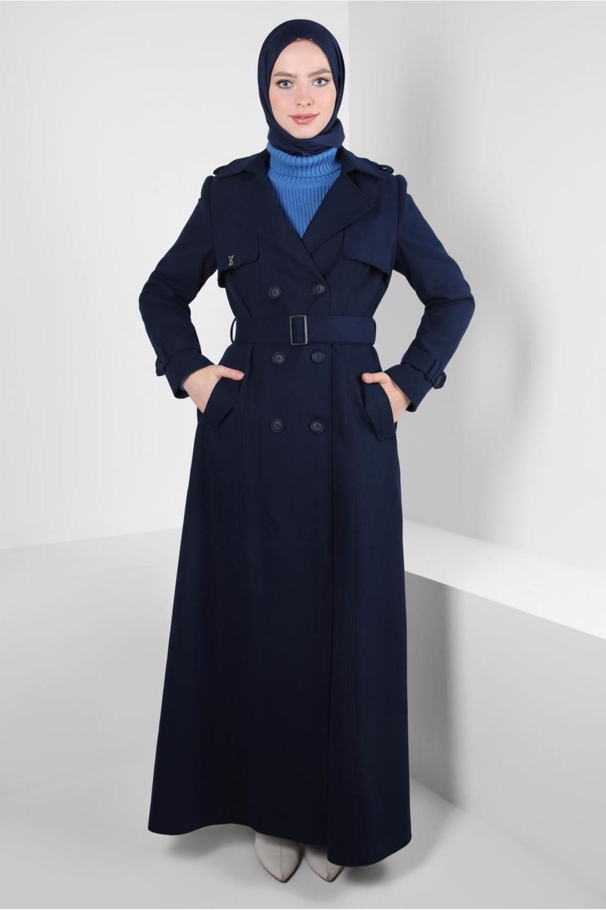 مانتو کمربند 90438 Alvina