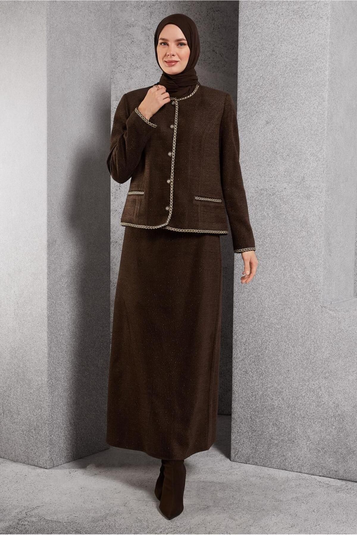 کت و شلوار TWEED دامن 30503 Alvina