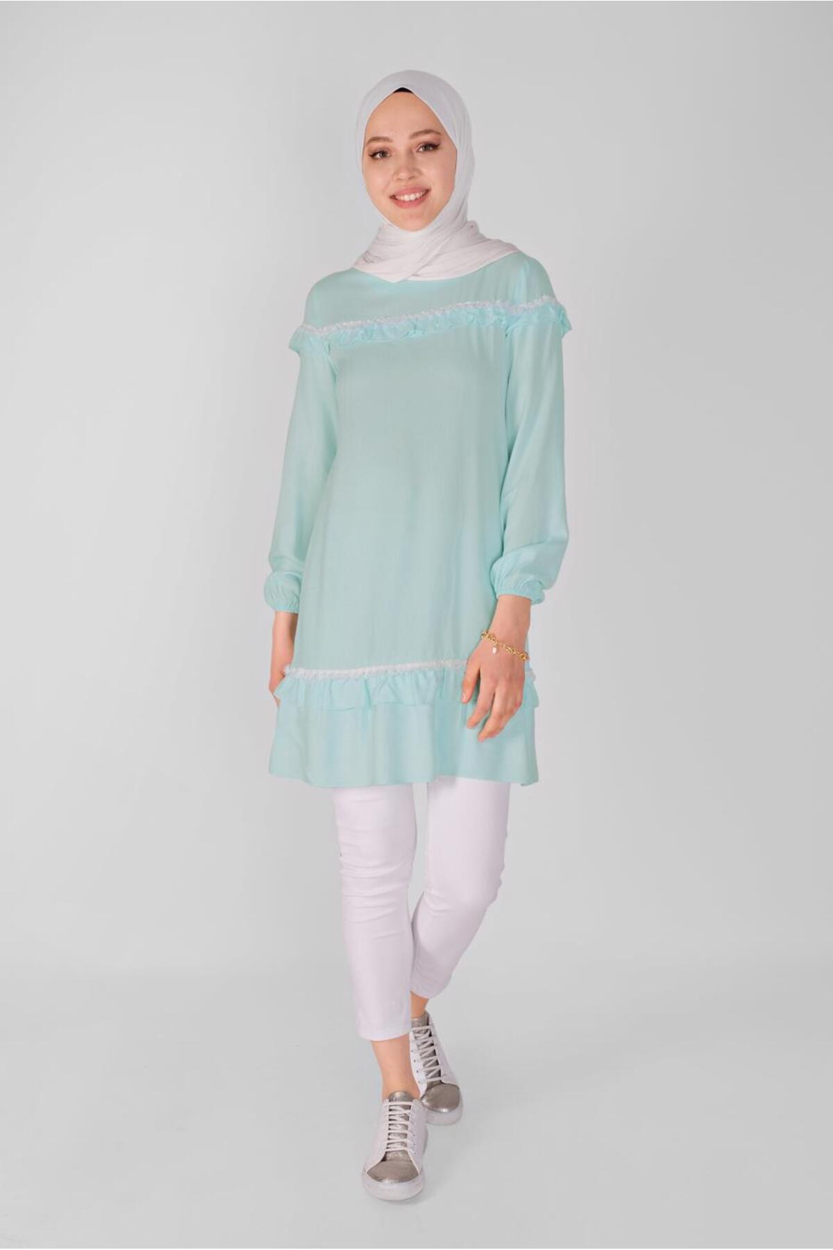 آلوینا تونیک چهارخانه چین‌دار ۴۱۴۴۷