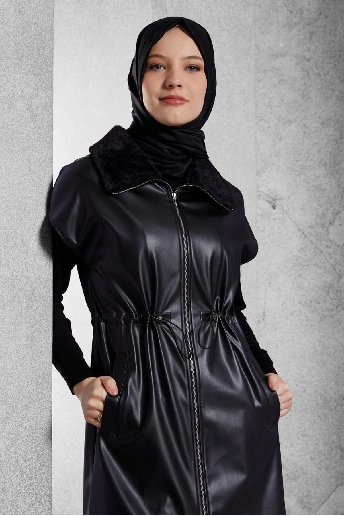 جلیقه چرم مصنوعی 45289 Alvina