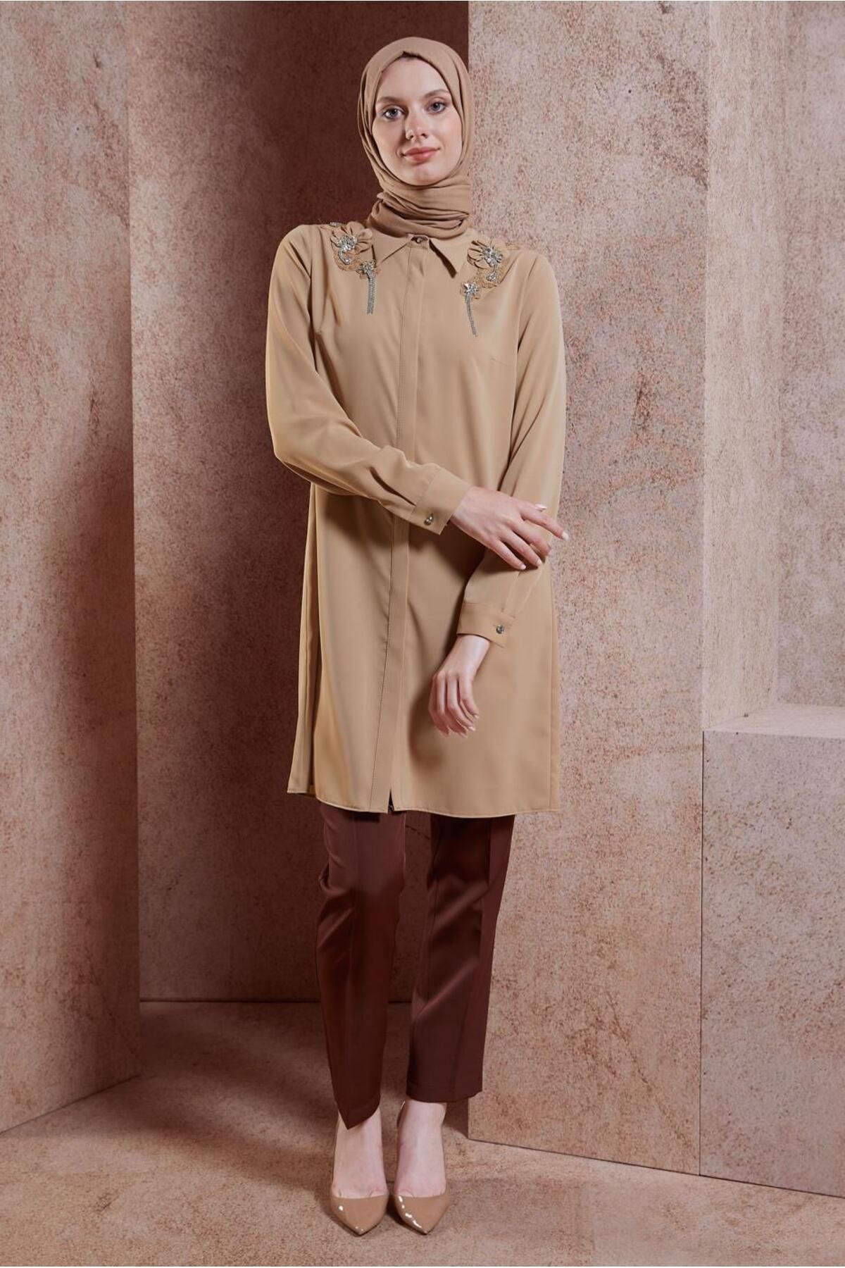 تونیک حجاب سنگی 44667 Alvina