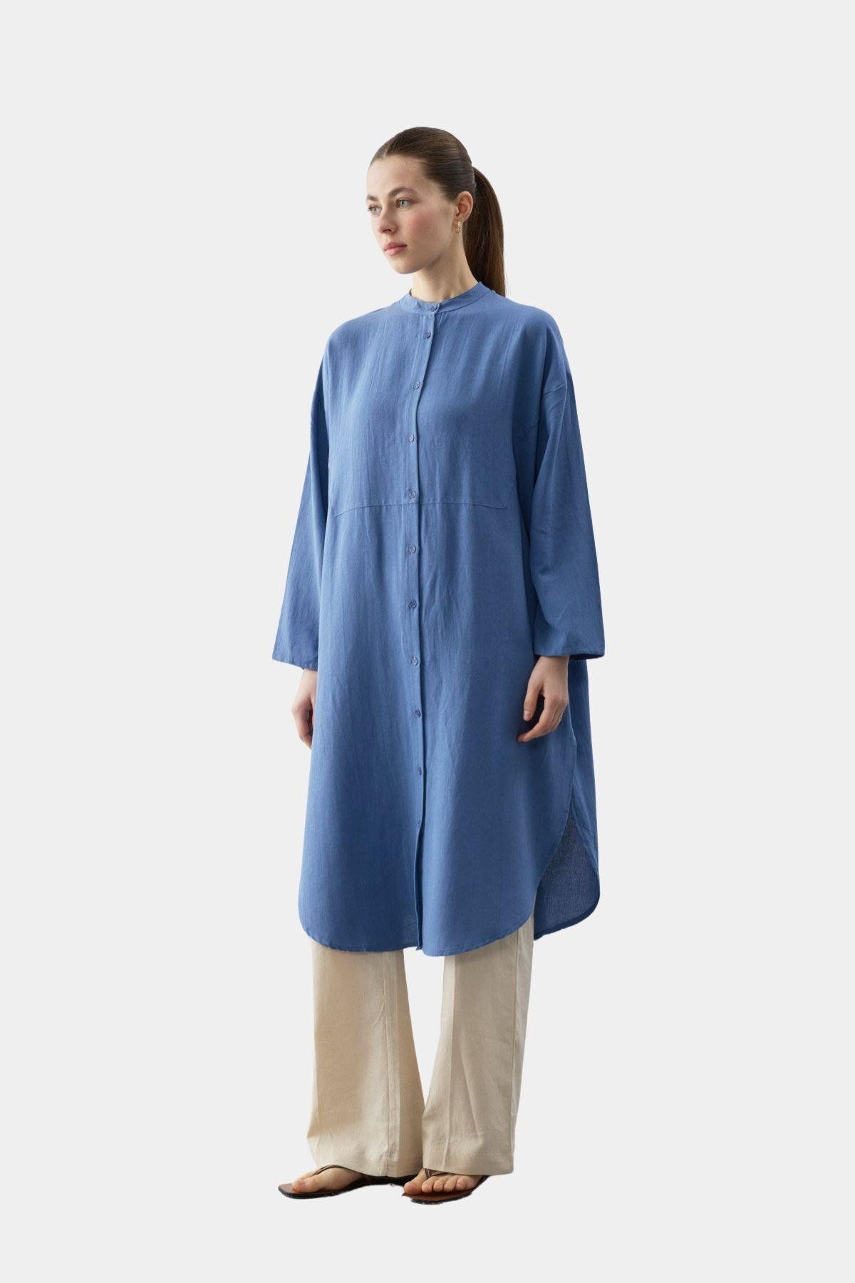 Esswaap-Μπλε Midi Μέγεθος Savior Tunic 3