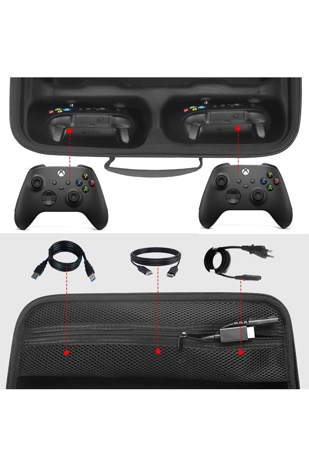 FlashHawk-Carrying Case Compatible with Xbox Series X Console 3