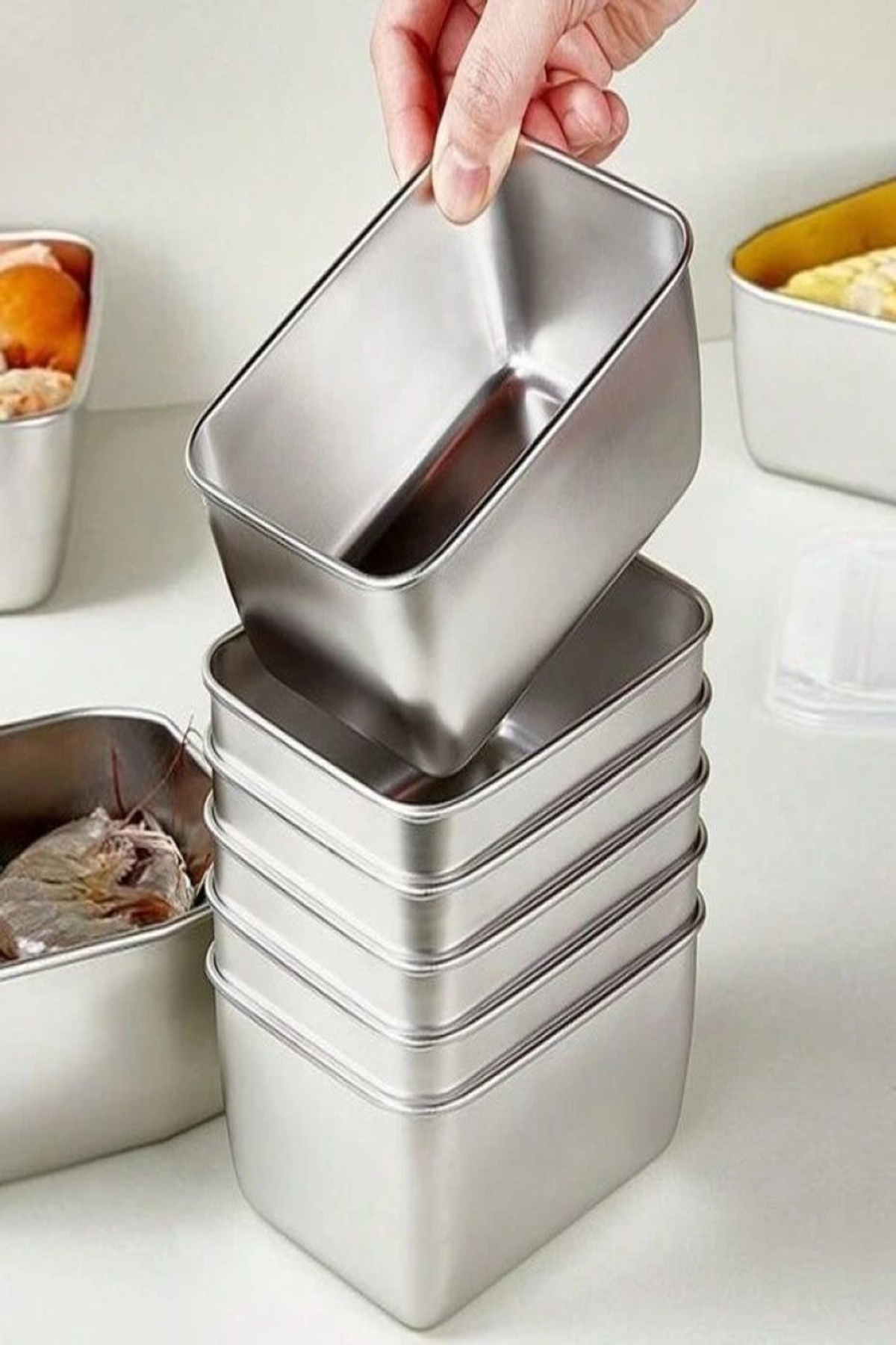 Tor Store-Stainless Steel Storage Container / Meal / Nutrition / Food Box / Lunch Box (1 Piece) 8