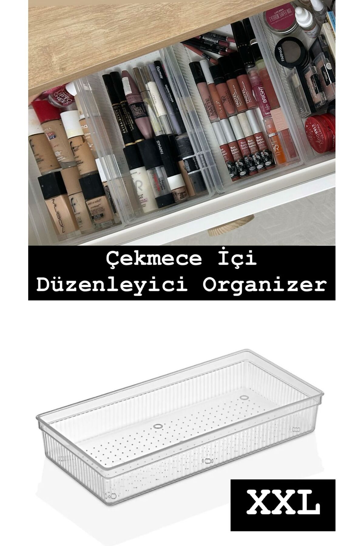 Bayev Organizator Modular Pentru Sertar Xl - Organizator Pentru Bijuterii Pentru Machiaj Pentru Baie Organizator Pentru Birou 30,5 X 15 Cm - One Size