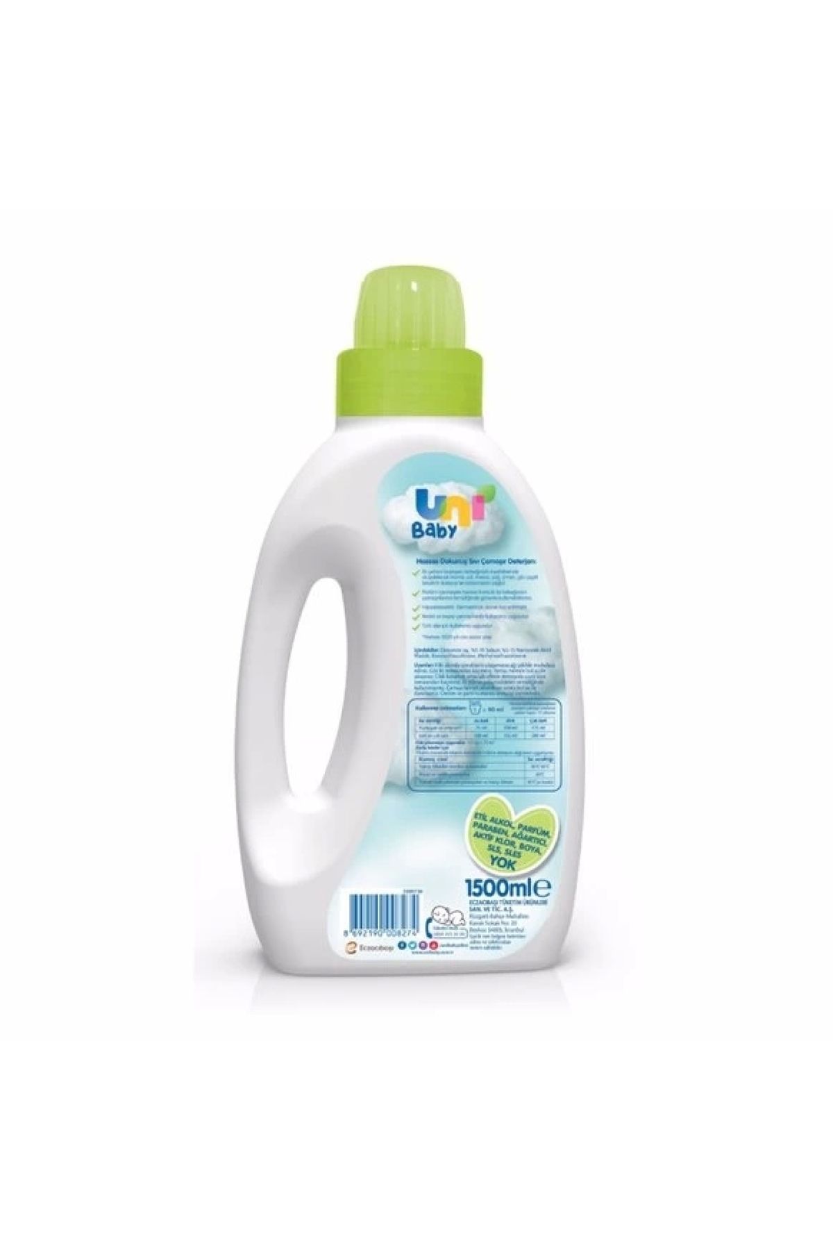 Uni Baby Sensitive Sıvı Çamaşır Deterjanı 1500 ml