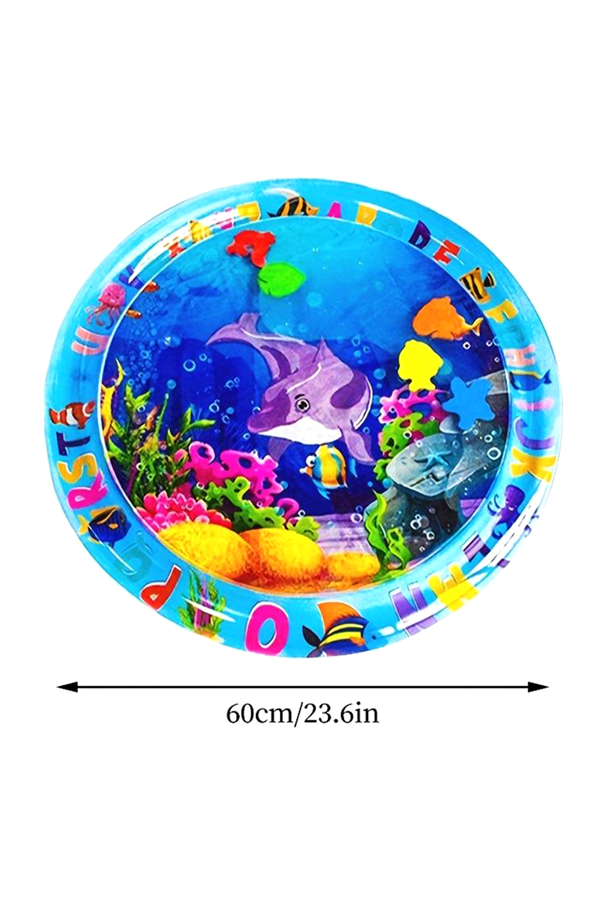AboutThePerfect Mavi Şişme Su Oyun Matı, Bebek ve Çocuklar İçin Eğlenceli Geliştirici Oyun Alanı fotoğrafı 4 (önizleme)