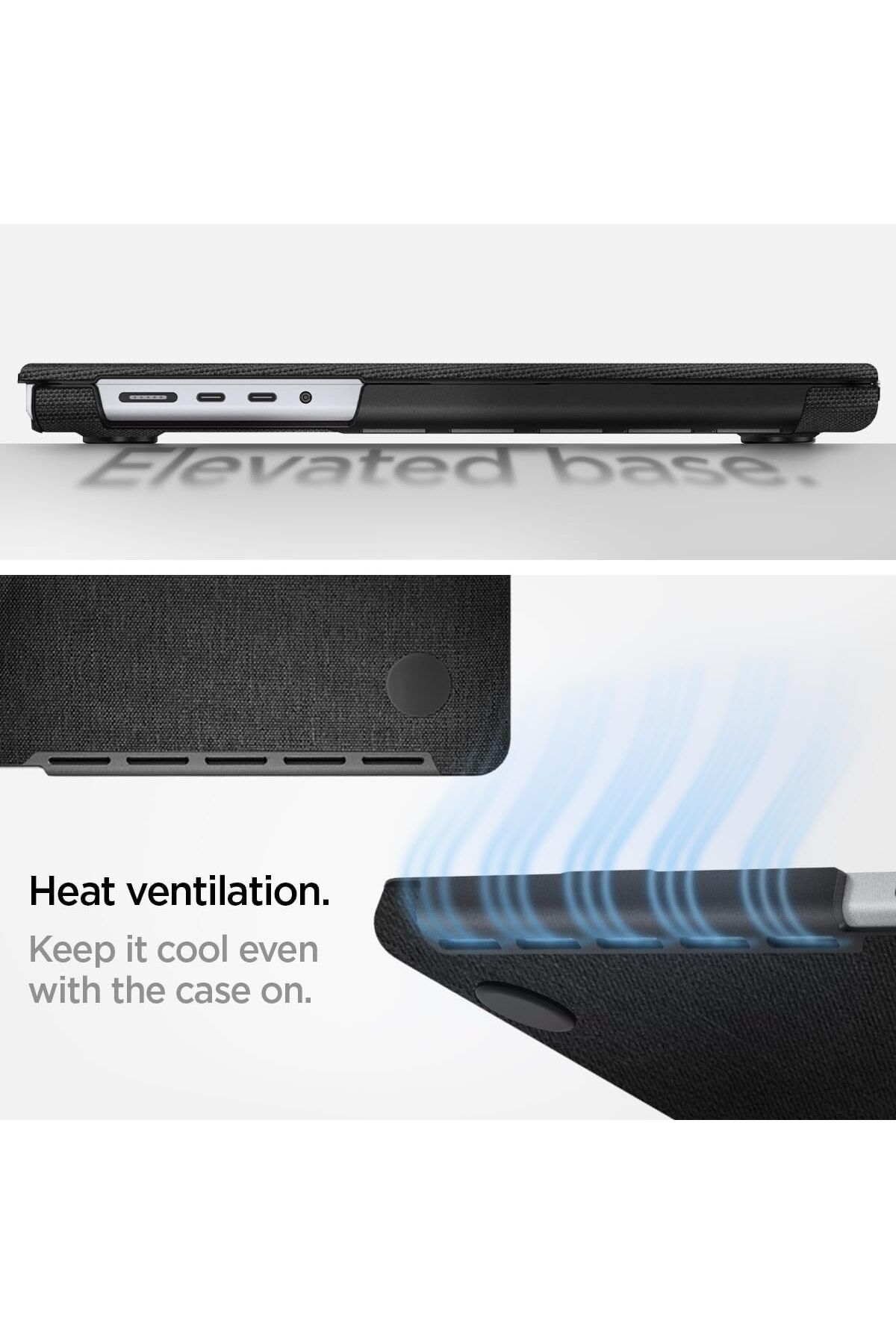 Spigen-Urban Fit for MacBook Pro 16 case M4 Pro / M4 Max M3/M2/M1 Pro/Max Cover - Black 7