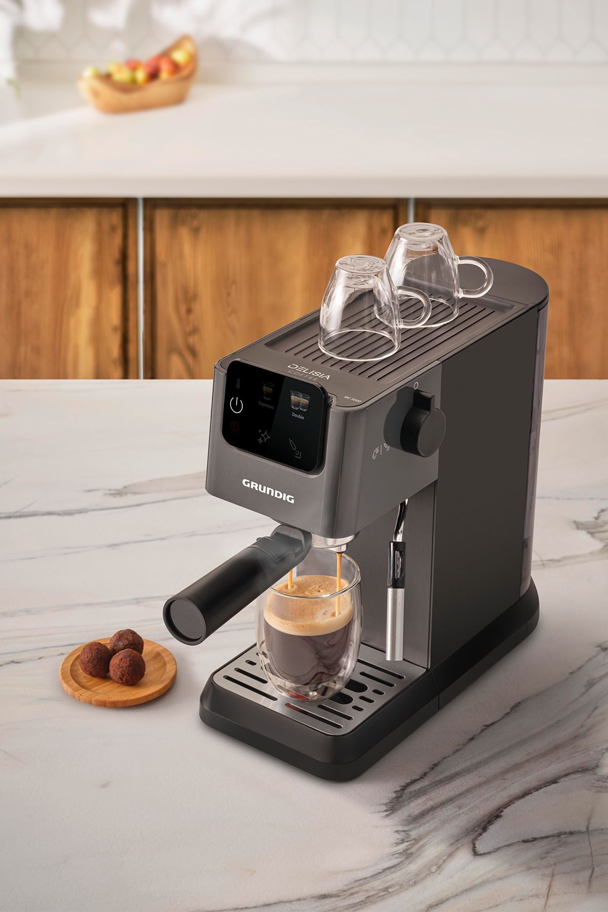 Grundig Delisia Coffee KSM 4330 Süt Köpürtücülü Manuel Espresso Makinesi