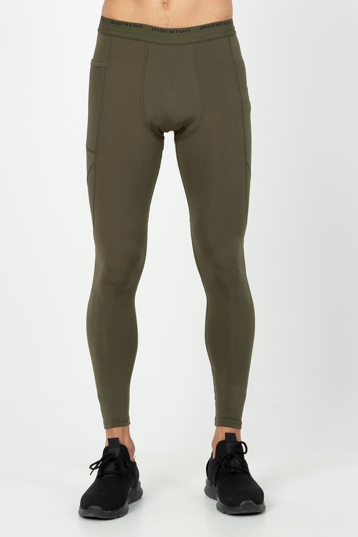 MARATON Running Erkek Haki- Tayt