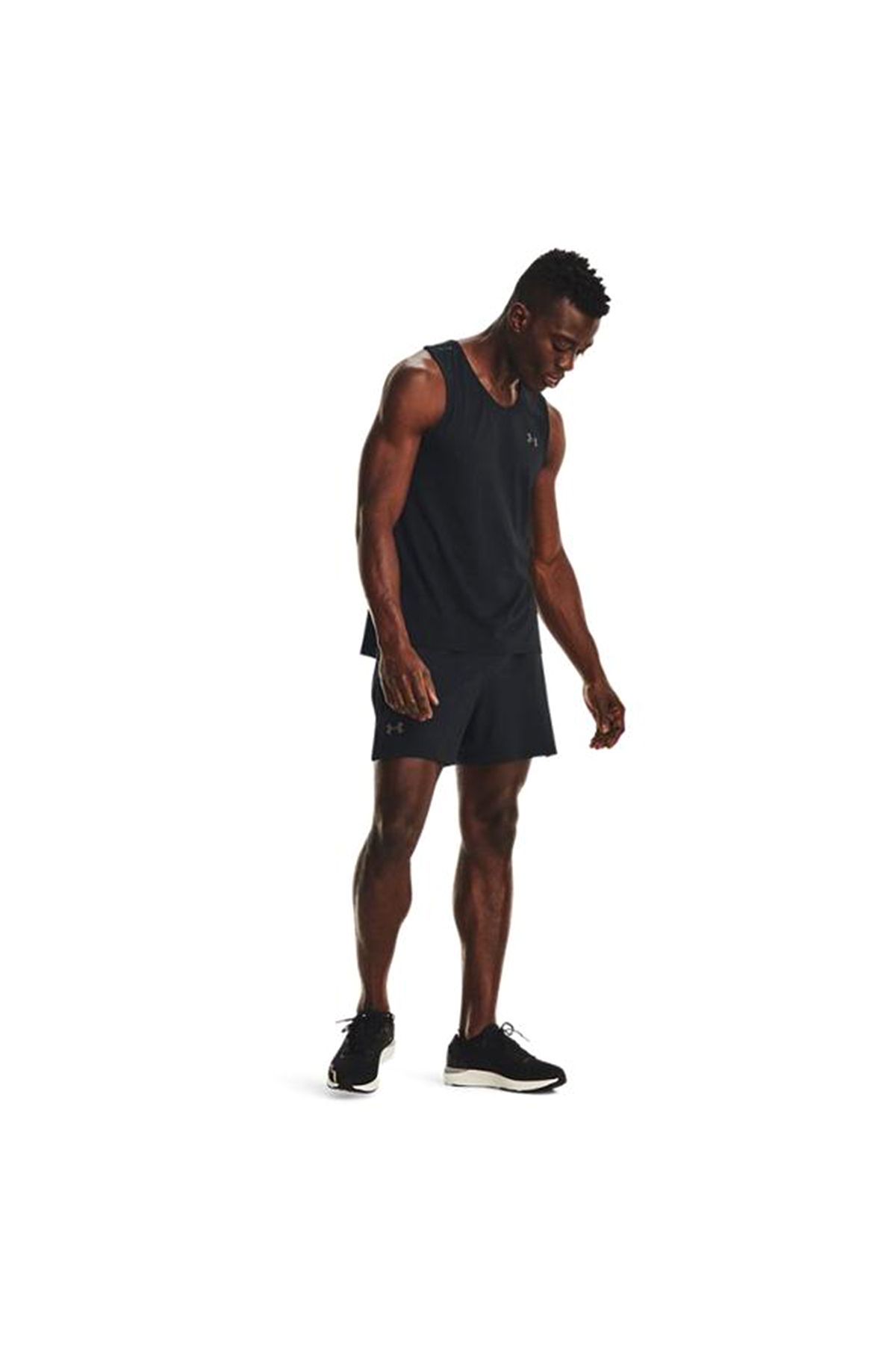 شورت ورزشی مشکی مردانه های نخبگان UA Male 5 '' 1376509 001 Under Armour