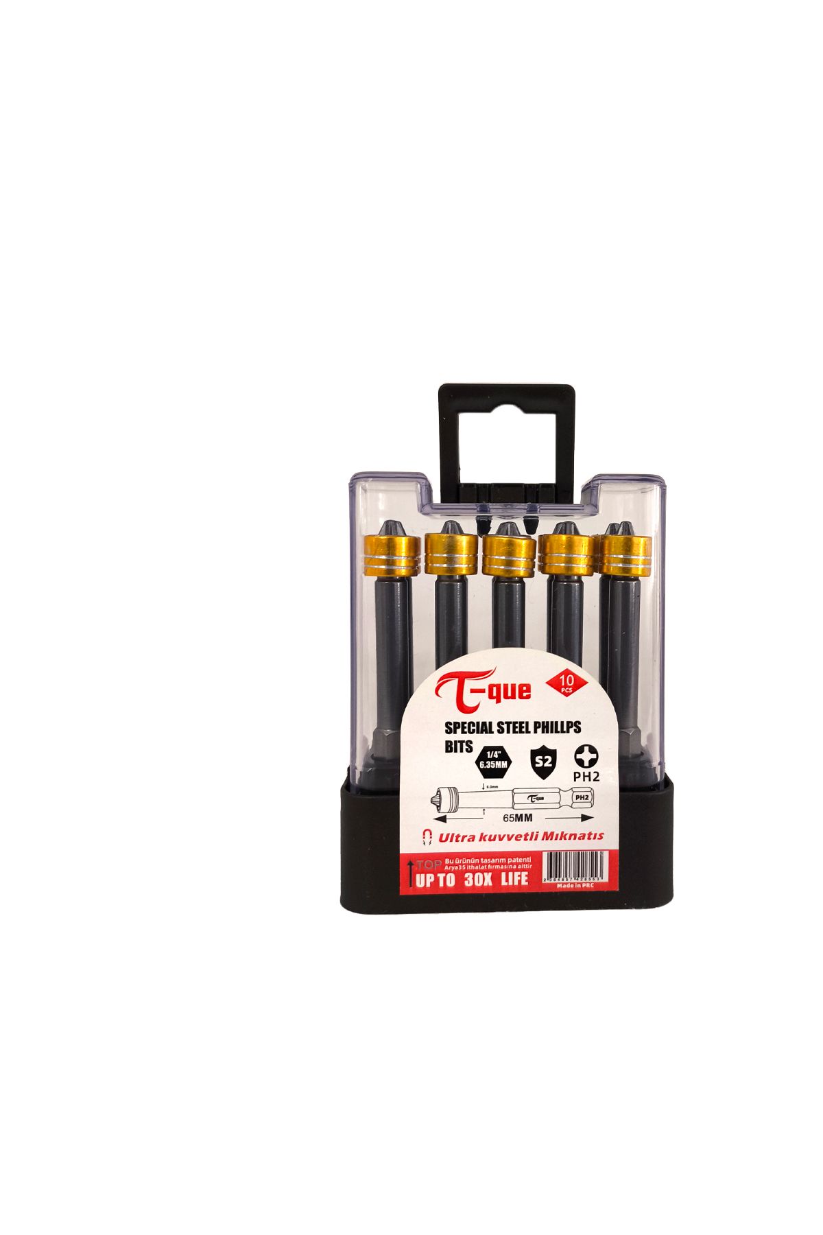 T que T-Que Mıknatıslı Yıldız Bits Uç PH2x65mm  10'Lu Paket