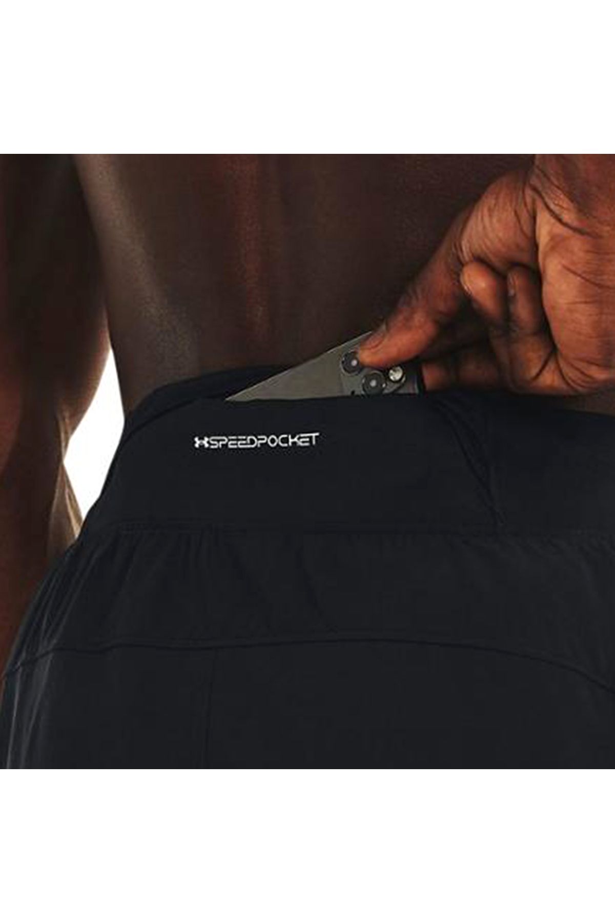 شورت ورزشی مشکی مردانه های نخبگان UA Male 5 '' 1376509 001 Under Armour