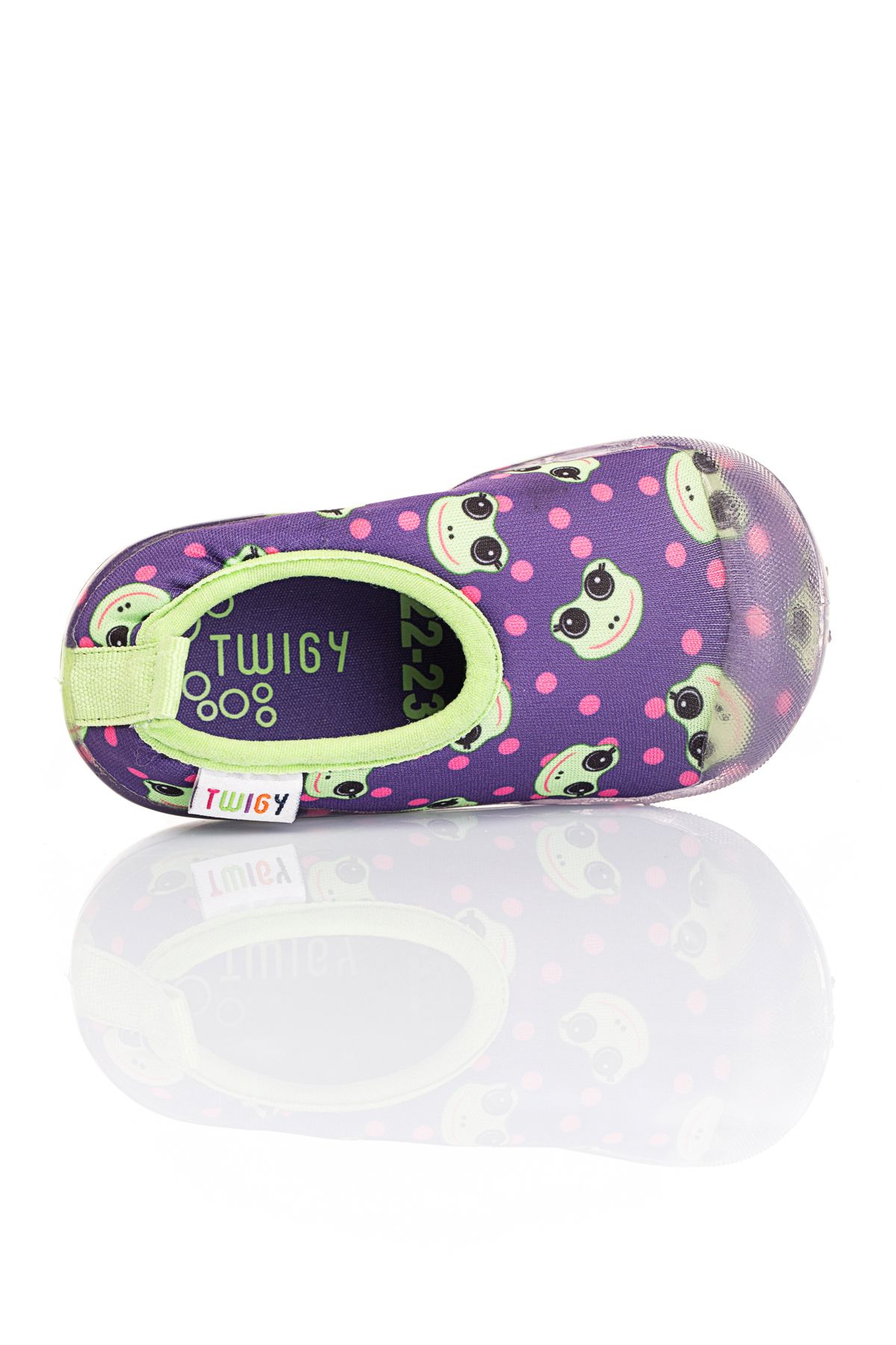 Twigy-Παιδικά θαλάσσια παπούτσια Purple Frog - 20/29 3