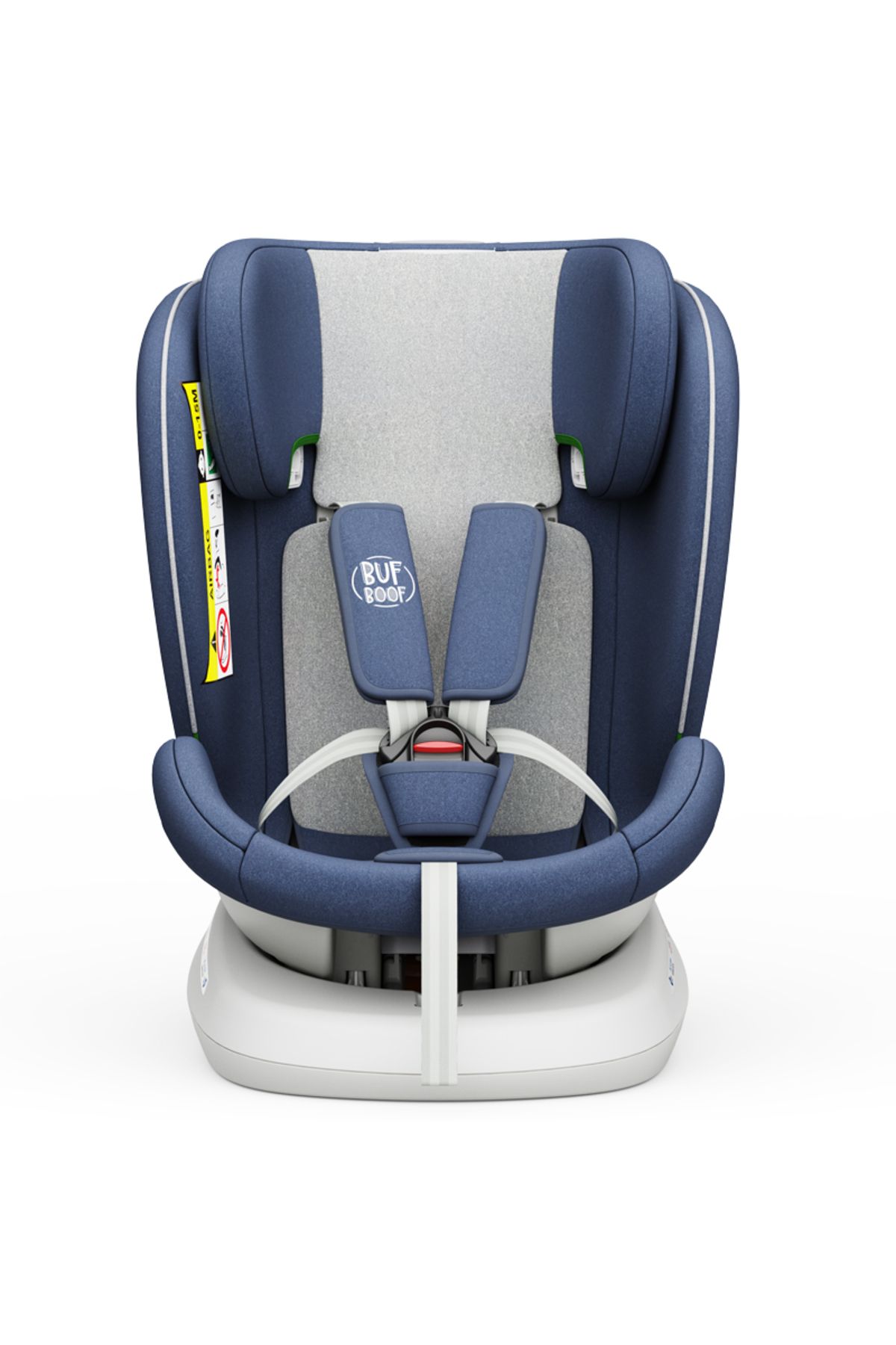 BUF BOOF-Scaun auto TWT Plus iSize Buf Boof Indigo cu isofix Rotativ 360 Pozitie Somn Top Tether 40-150 cm 6
