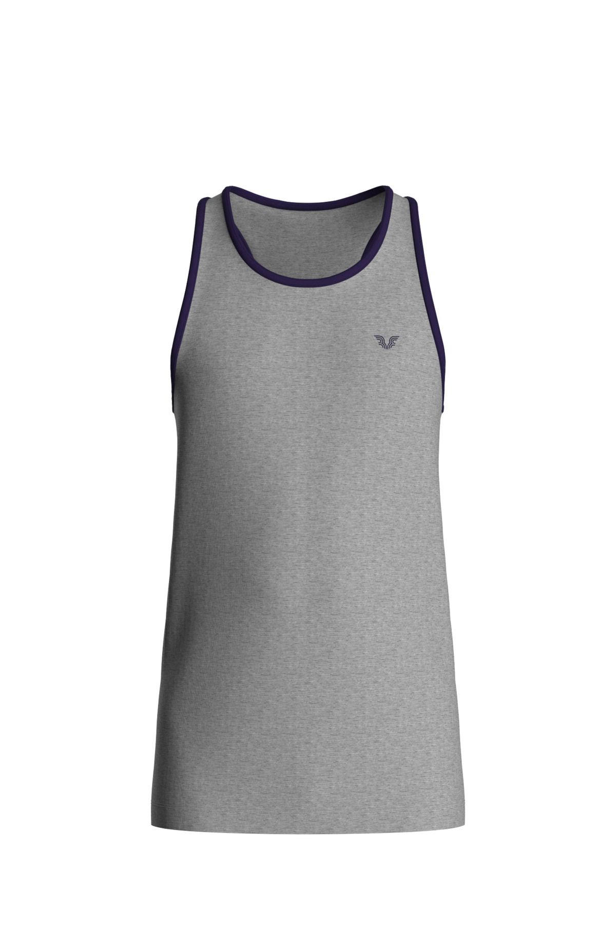 bilcee-Men's Gray Melange Training Undershirt 3944 7