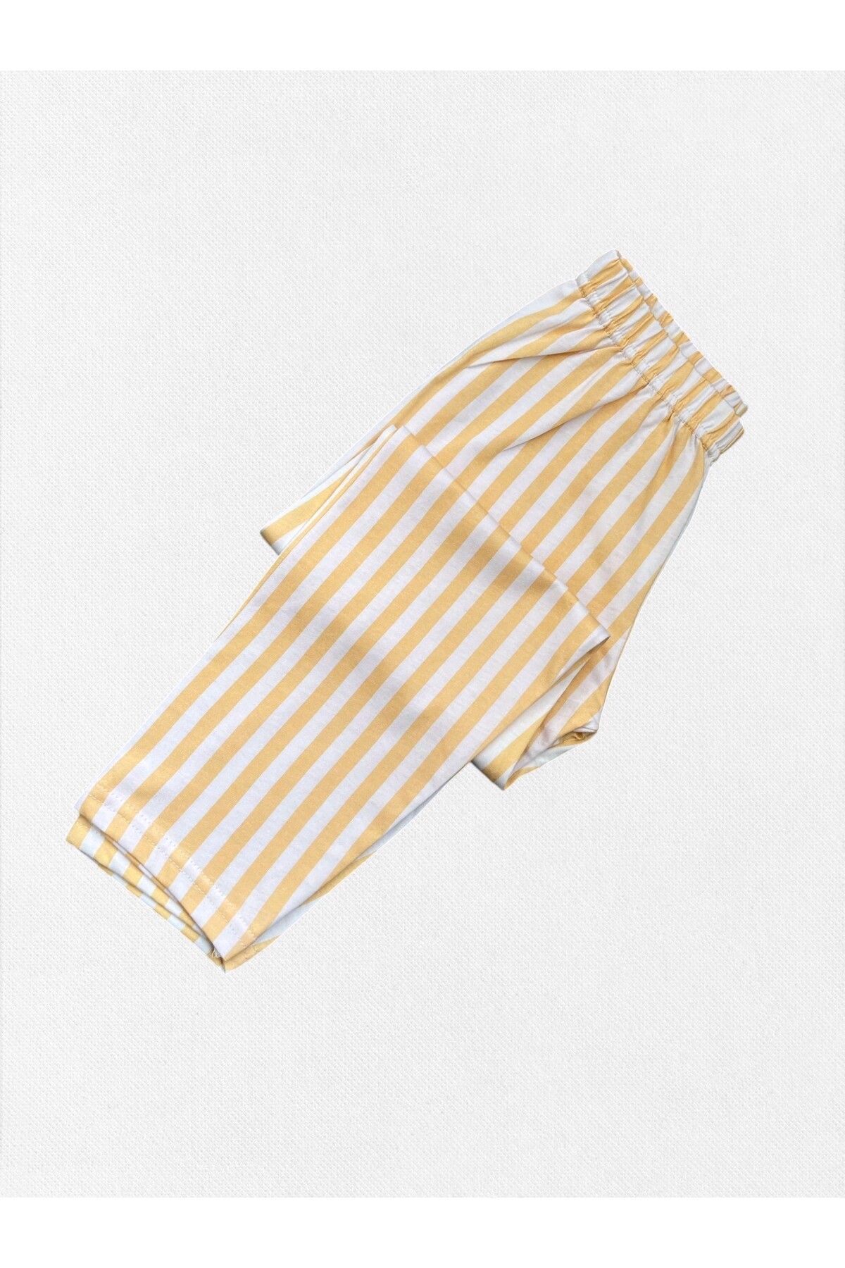 Fil Kids Erkek Çocuk %100 Pamuklu Gömlek Yaka Boydan Düğmeli Sarı Çizgili Biyeli Mevsimlik Pijama Takımı fotoğrafı 5 (önizleme)