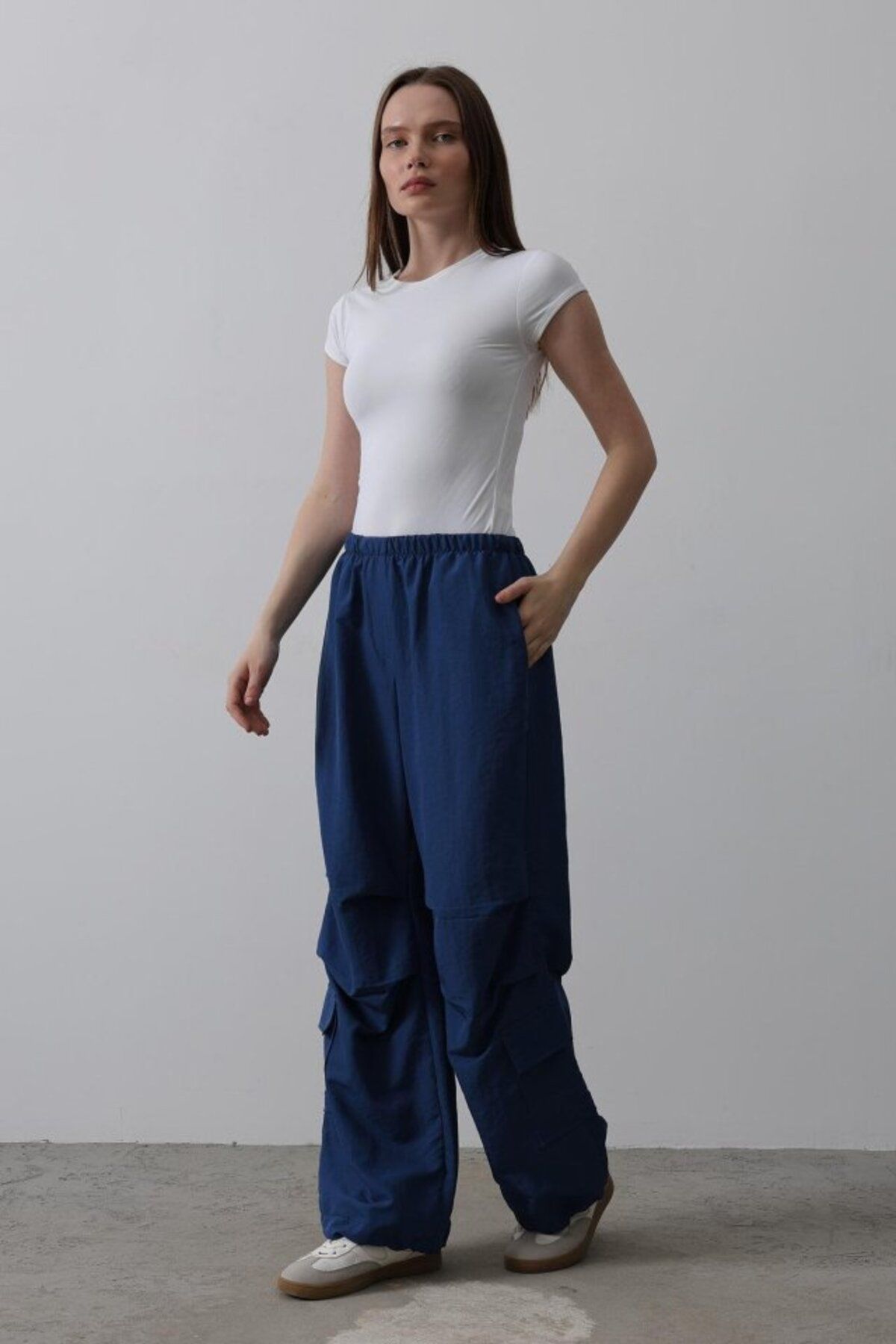 MRA Fashion Paraşüt Cargo Pantolon - Lacivert