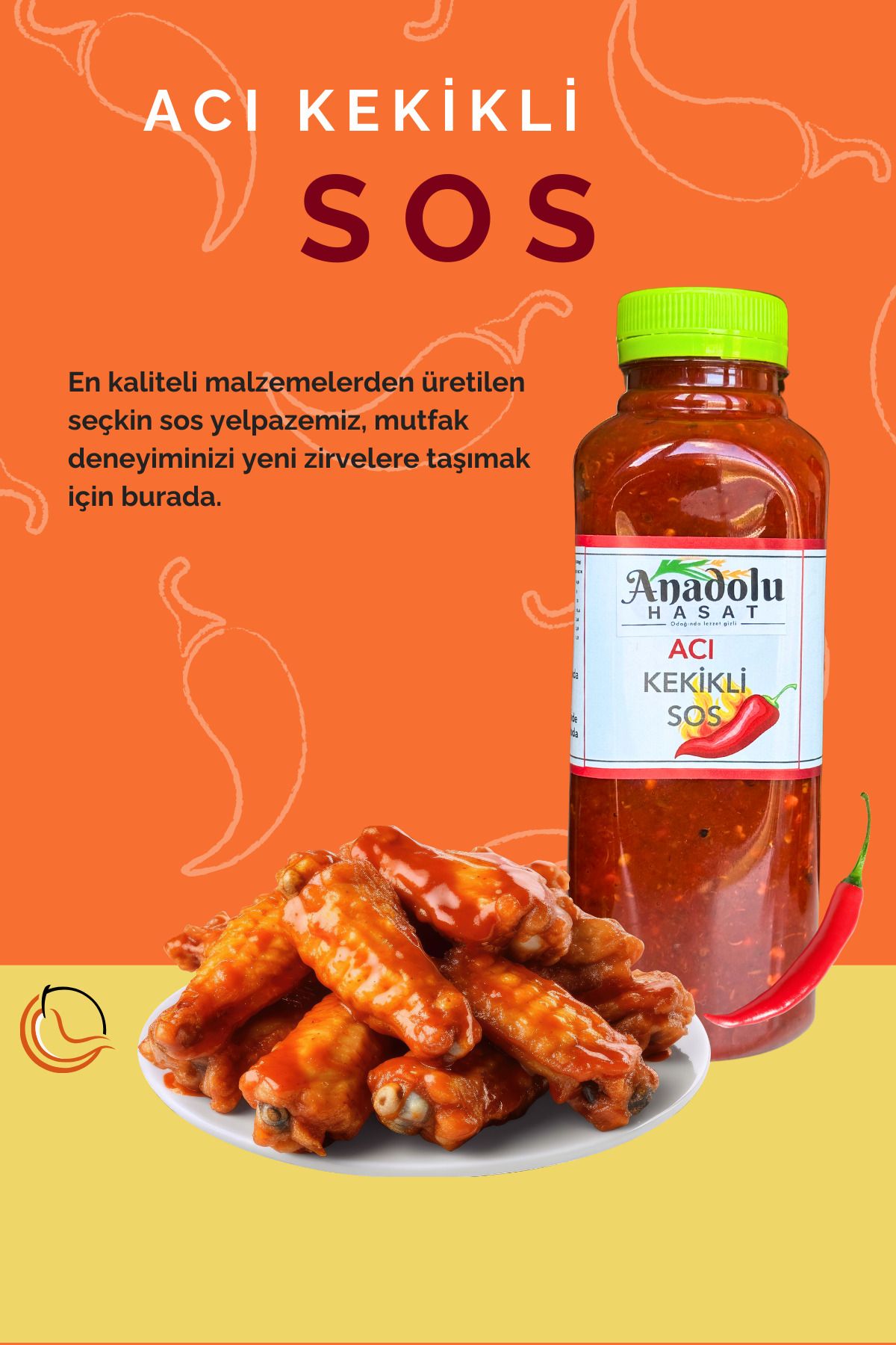ANADOLU HASAT Acı Kekikli Sos (Hot Thyme Sauce) -500 Gr