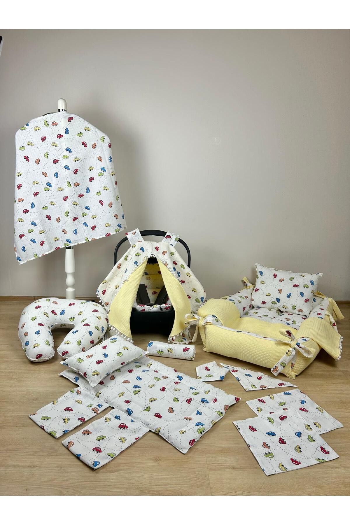 Aras Collection Bebe Muslin 14 Parçalık Bebek Seti – Doğal, Yumuşak ve Konforlu!