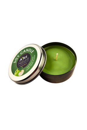 AFET NATURAL Yeşil Elma Kokulu %100 Doğal Soya Wax