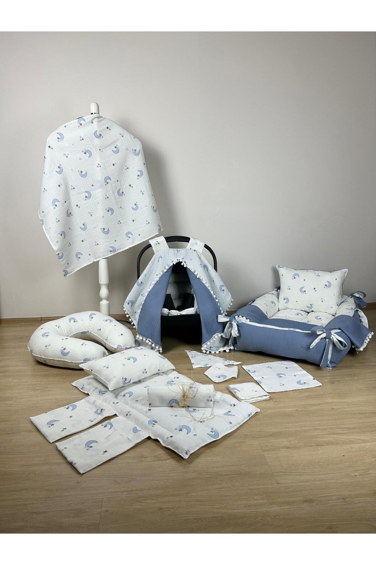 Aras Collection Muslin 14 Parçalık Bebek Seti – Doğal, Yumuşak ve Konforlu!