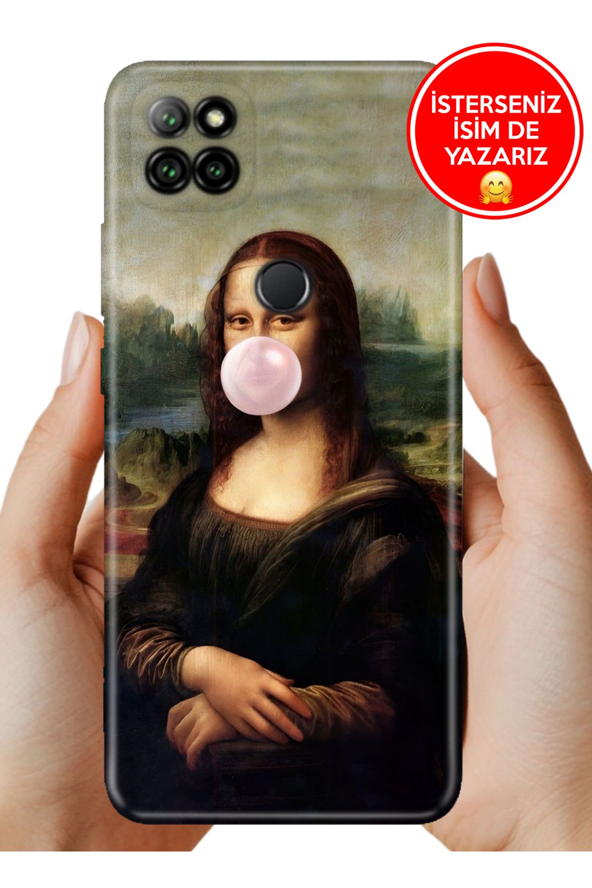 Cekuonline Casper Via E30 Kılıf Desenli Baskılı Kamera Korumalı ZRR Silikon Mona-Sakız