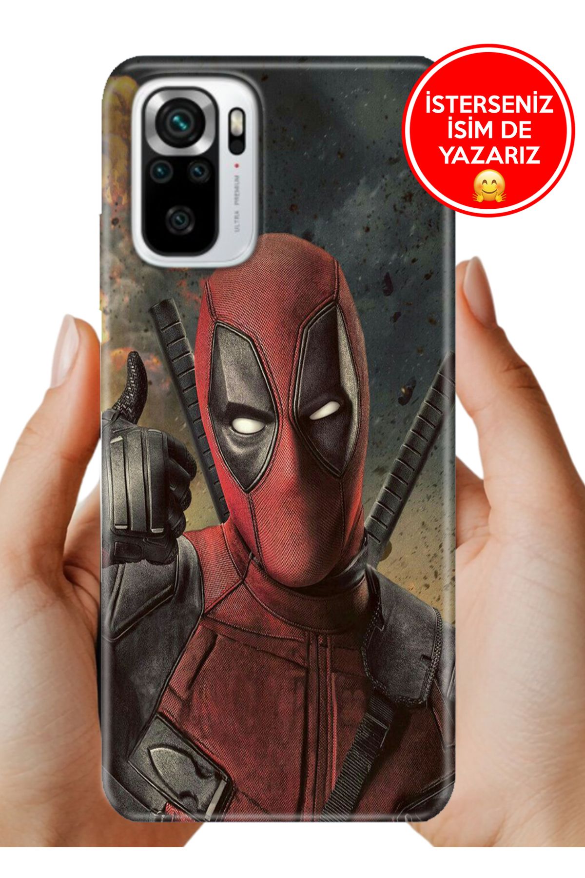 Cekuonline Xiaomi Remi Note 10- 10S Kılıf FullCover Resimli Desenli Silikon D Pool Fragman