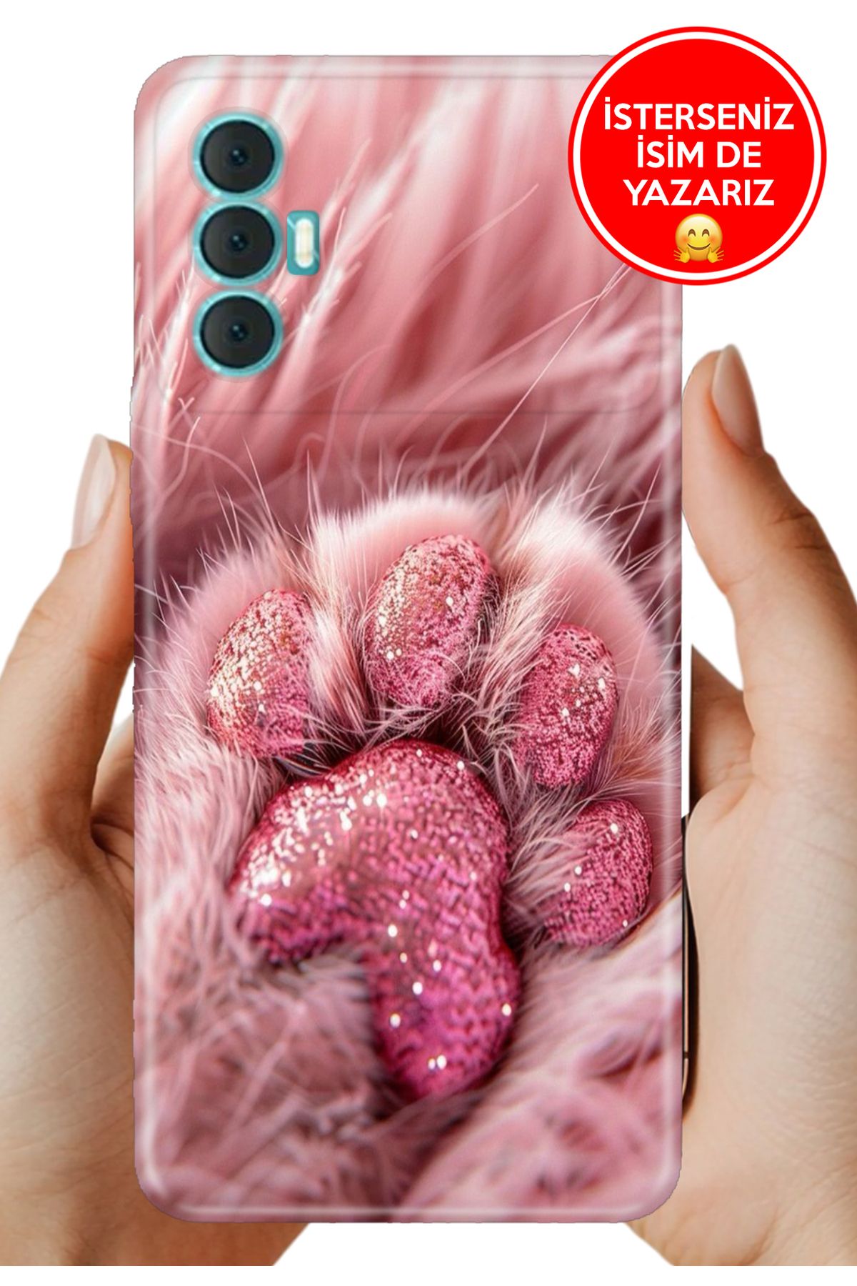 TECNO Spark 8 Pro Kılıf Tam Rubber Esnek Silikon Full Koruma SüslüPaticik