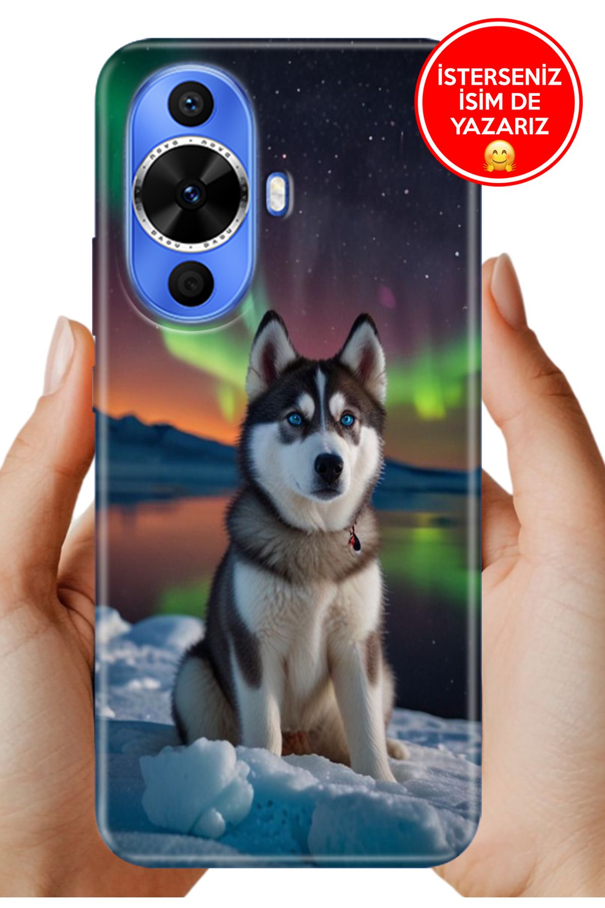 Cekuonline Huawei Nova 12S Kılıf 0.35 mm Resimli Silikon Husky Artwall