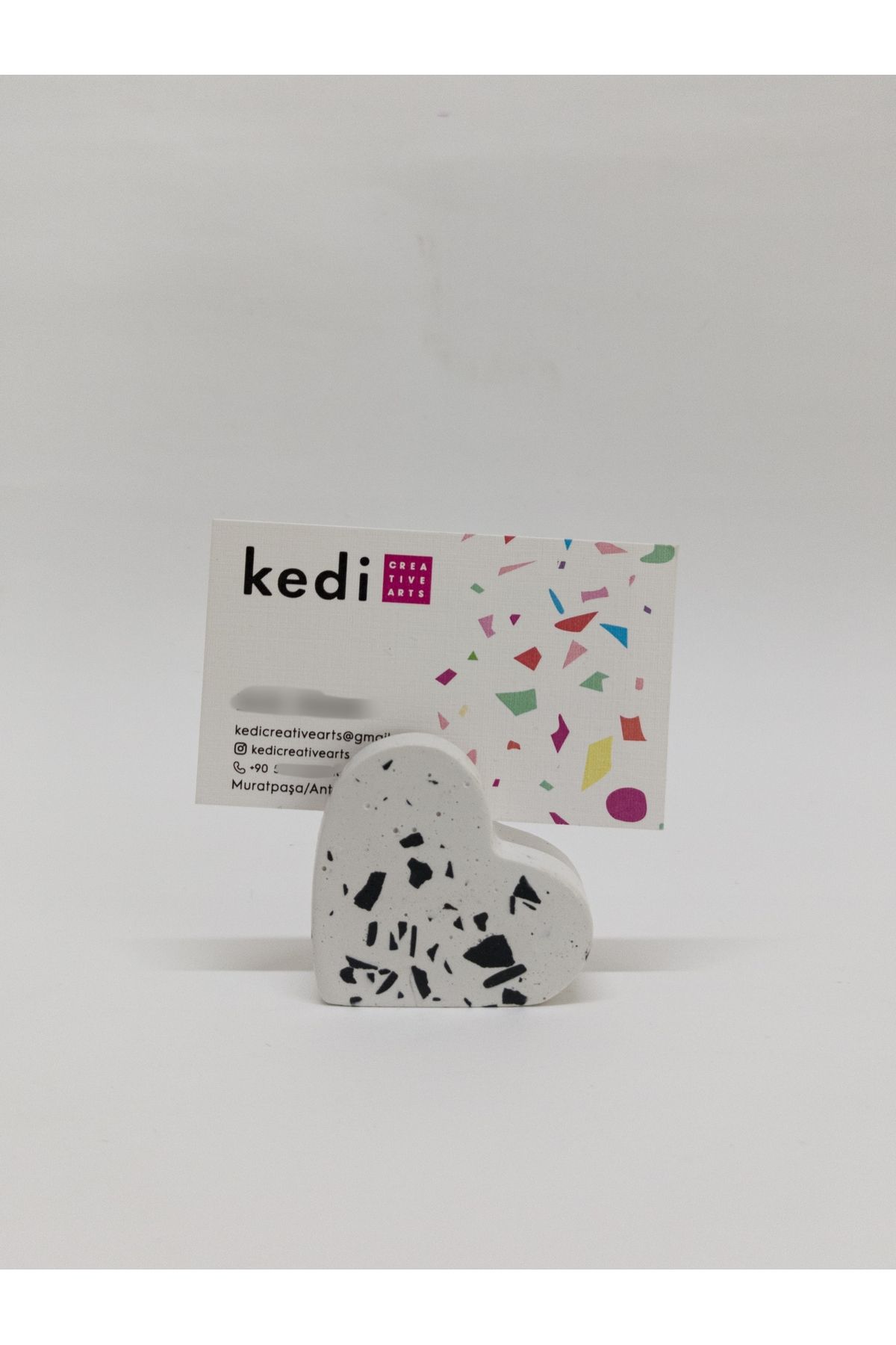 ABAD.HANDMADE TERRAZZO KALP KARTVİZİTLİK