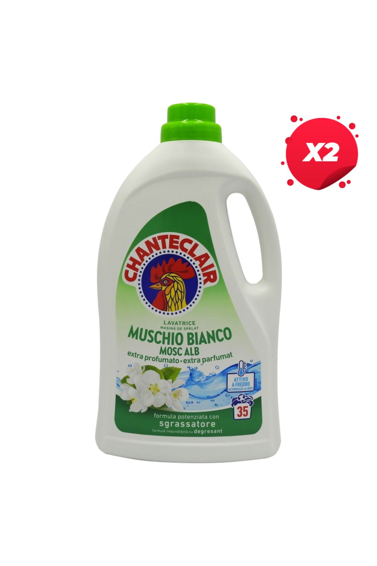 chante clair X2 - Detergent De Rufe Chanter Clair 1.575l Mosc Alb 35 Spălări - One Size