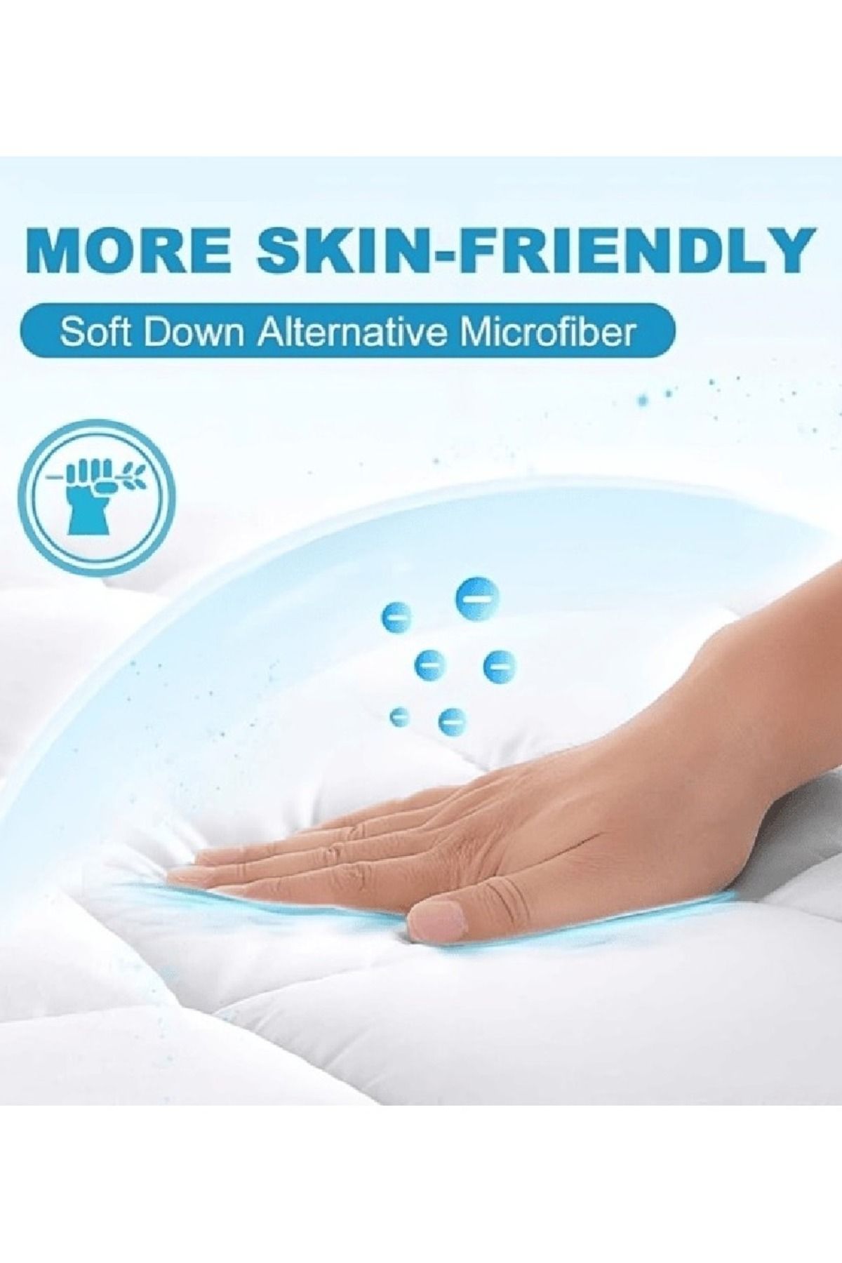 Asraar-Angela|Microfiber Mattress Topper 14cm-Soft, Fluffy, Breathable Pad for Comfort & Support200x200cm 4