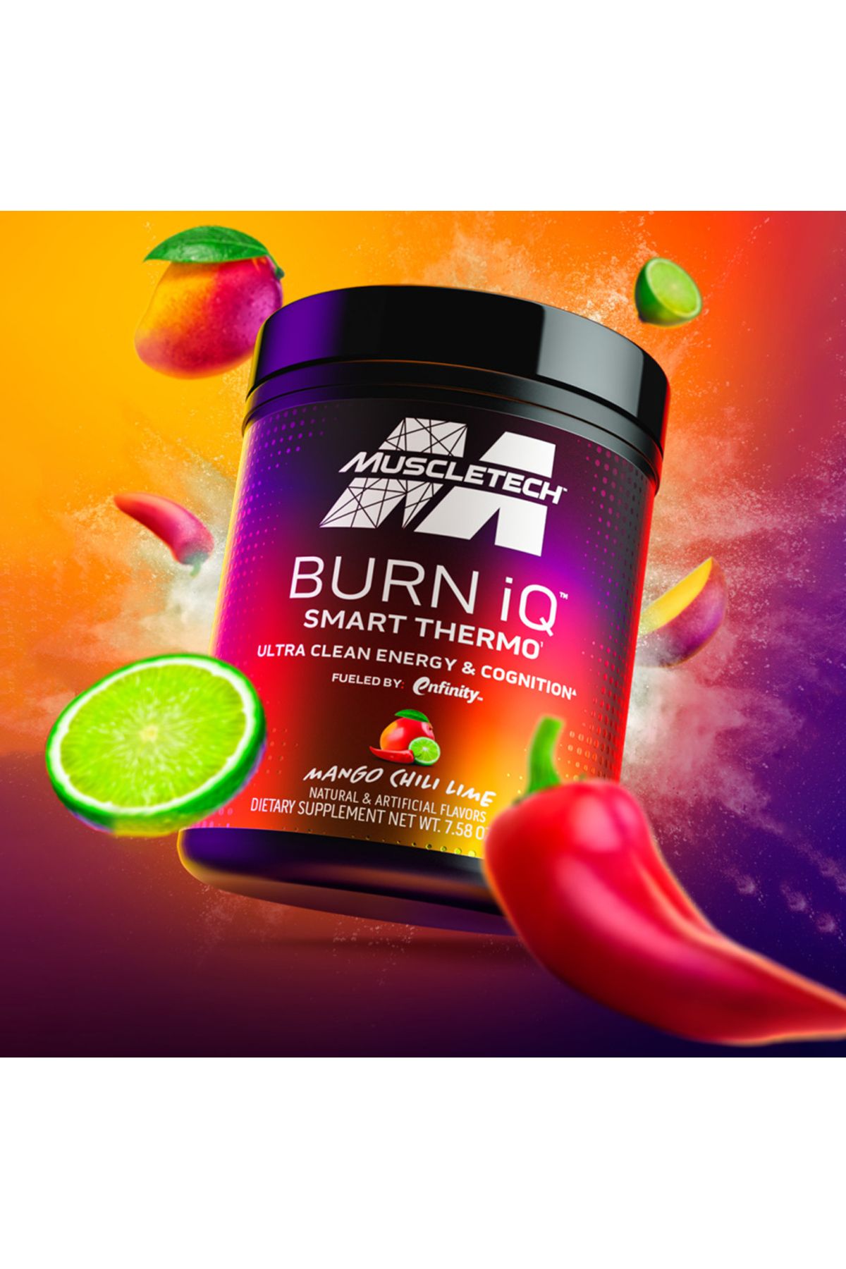 MUSCLETECH Burn iQ Smart Thermo Burner (Yeşil kahve çekirdeği özütü+karnitin L-tartrat+tirozin) 50