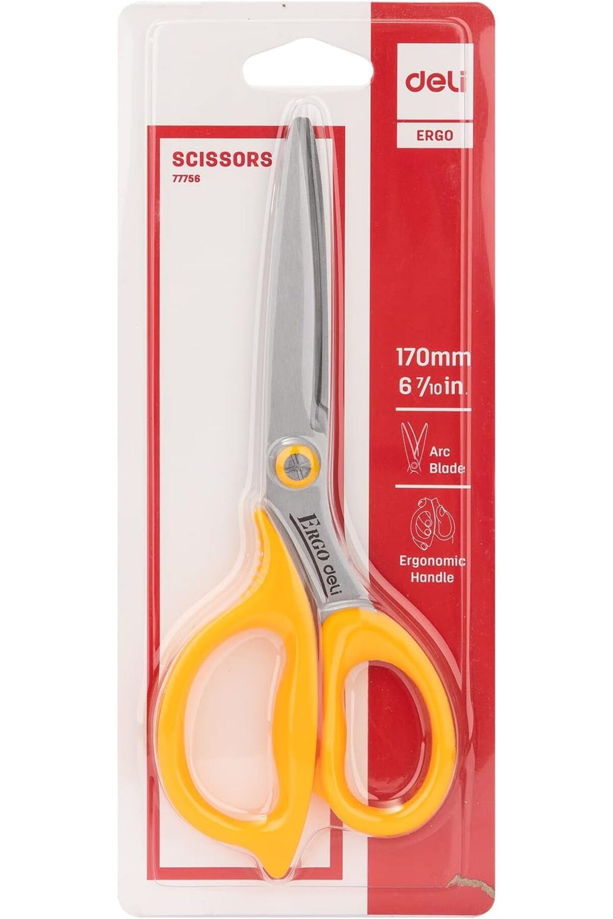 Deli-Stainless Steel Multipurpose Regular Scissors Sharp Blade, Soft Touch Handle Design for Better 6