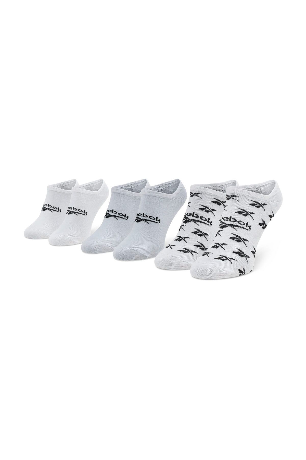 Reebok-Sada 3 párů unisexových nízkých ponožek šedé pro dospělé 3