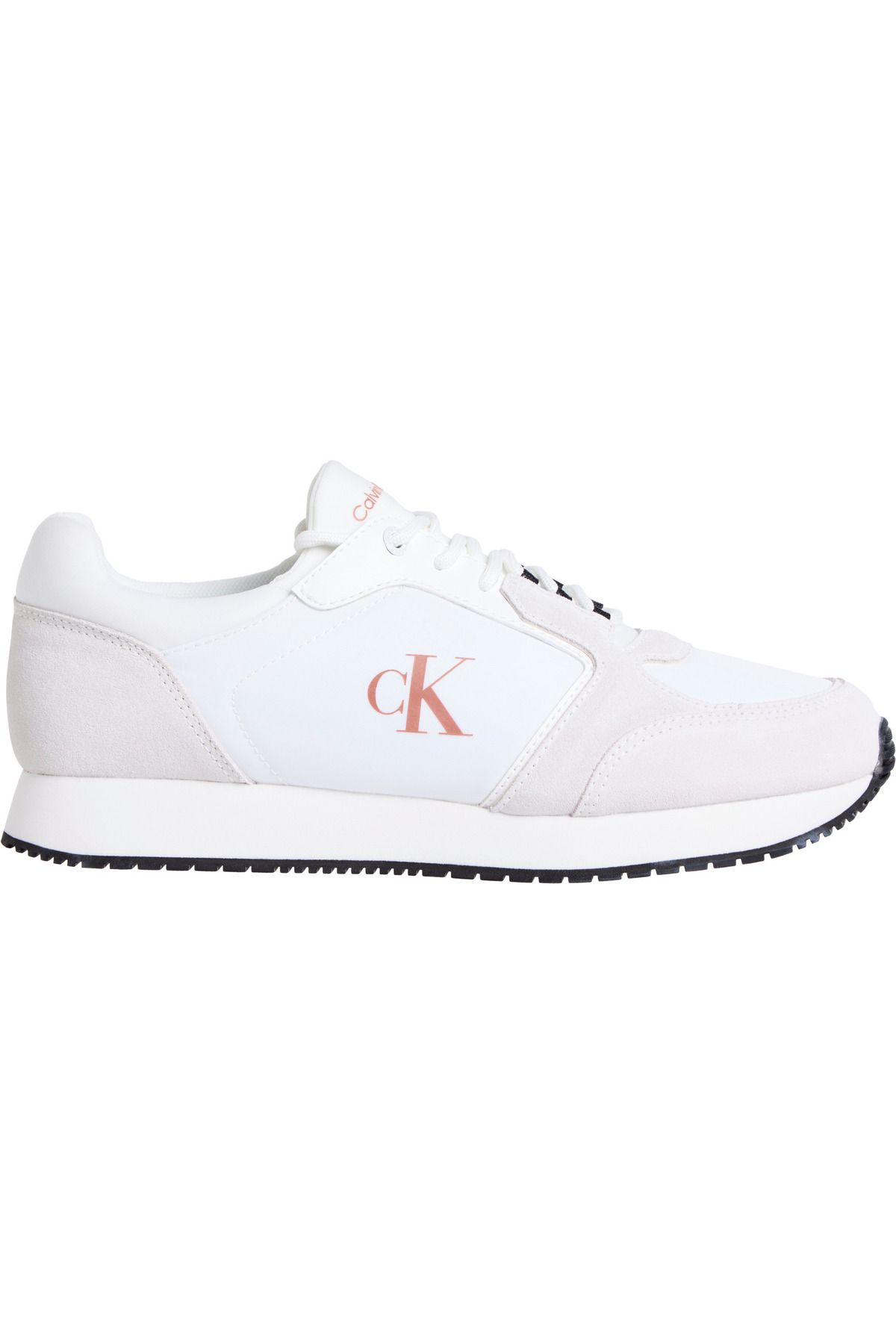 Calvin Klein-Męskie buty sportowe Cool High Sole - Kolor Gradient Leather Biało-Czerwony 1