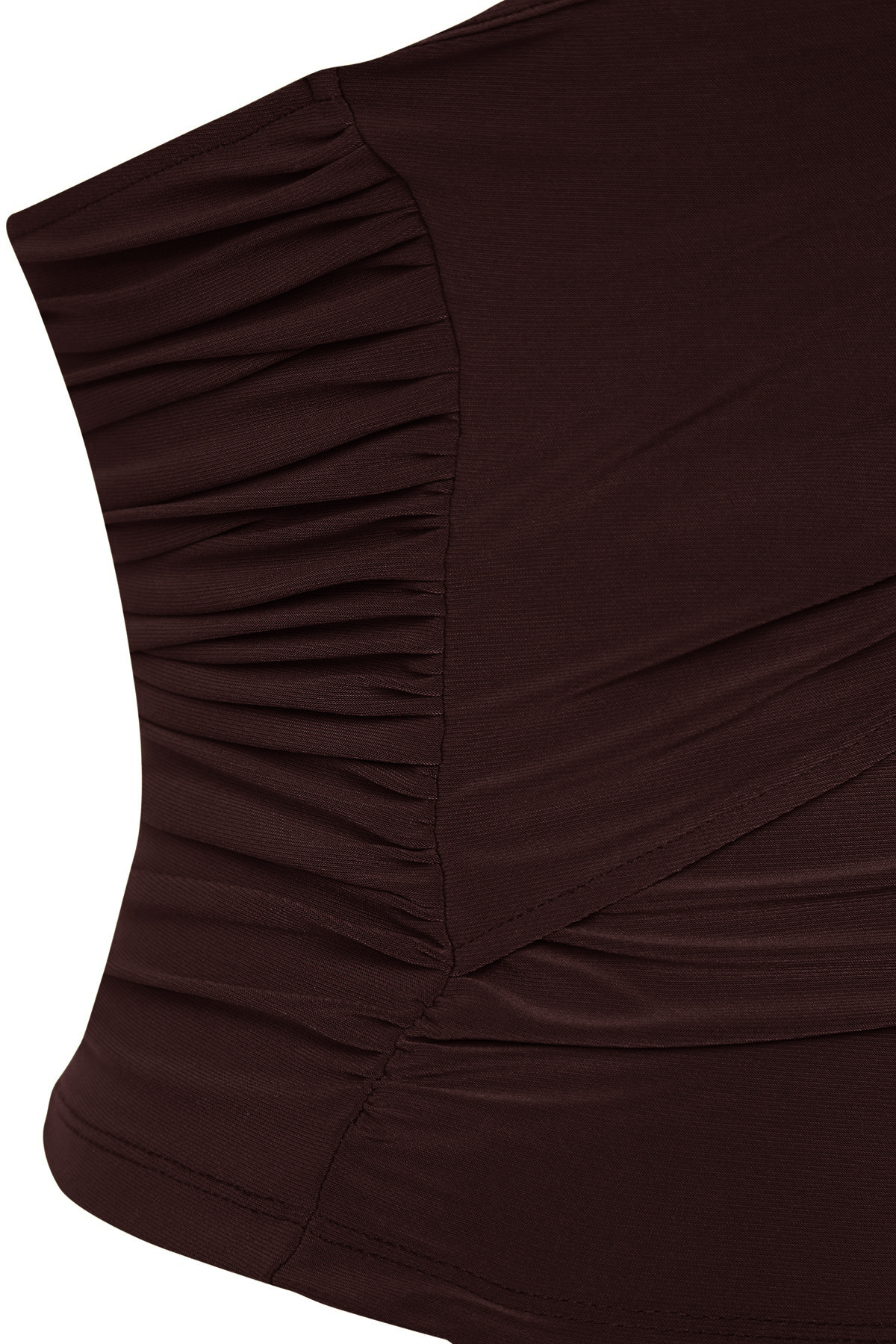 Trendyol Collection-Limited Edition Brown Accessory Detailed Strapless Knitted Stylish Blouse Tprss25Bz00032 5