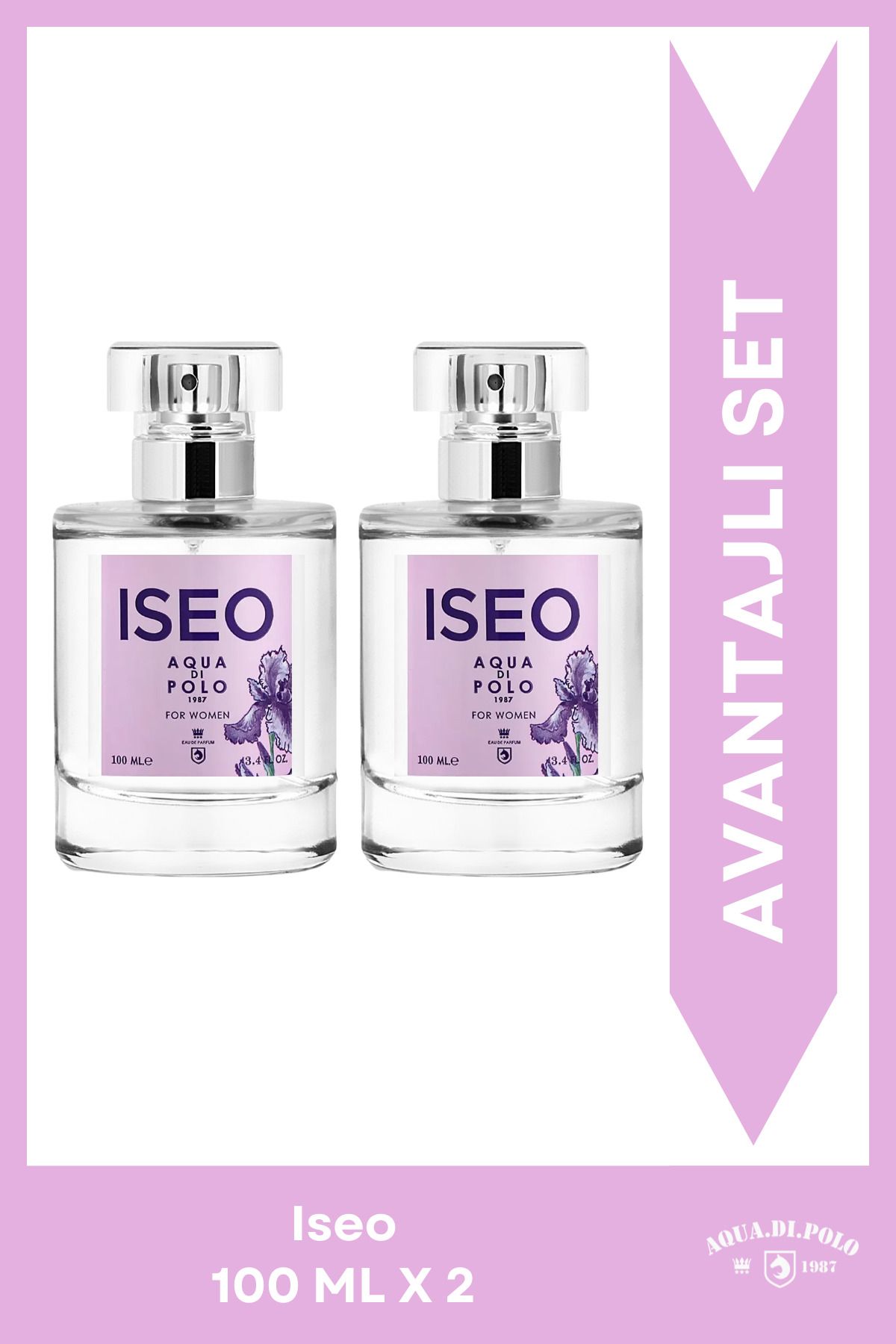 ست عطر گلدار و میوه ای زنانه Edp Double Iseo 100 ml Stcc021370 Aqua Di Polo 1987