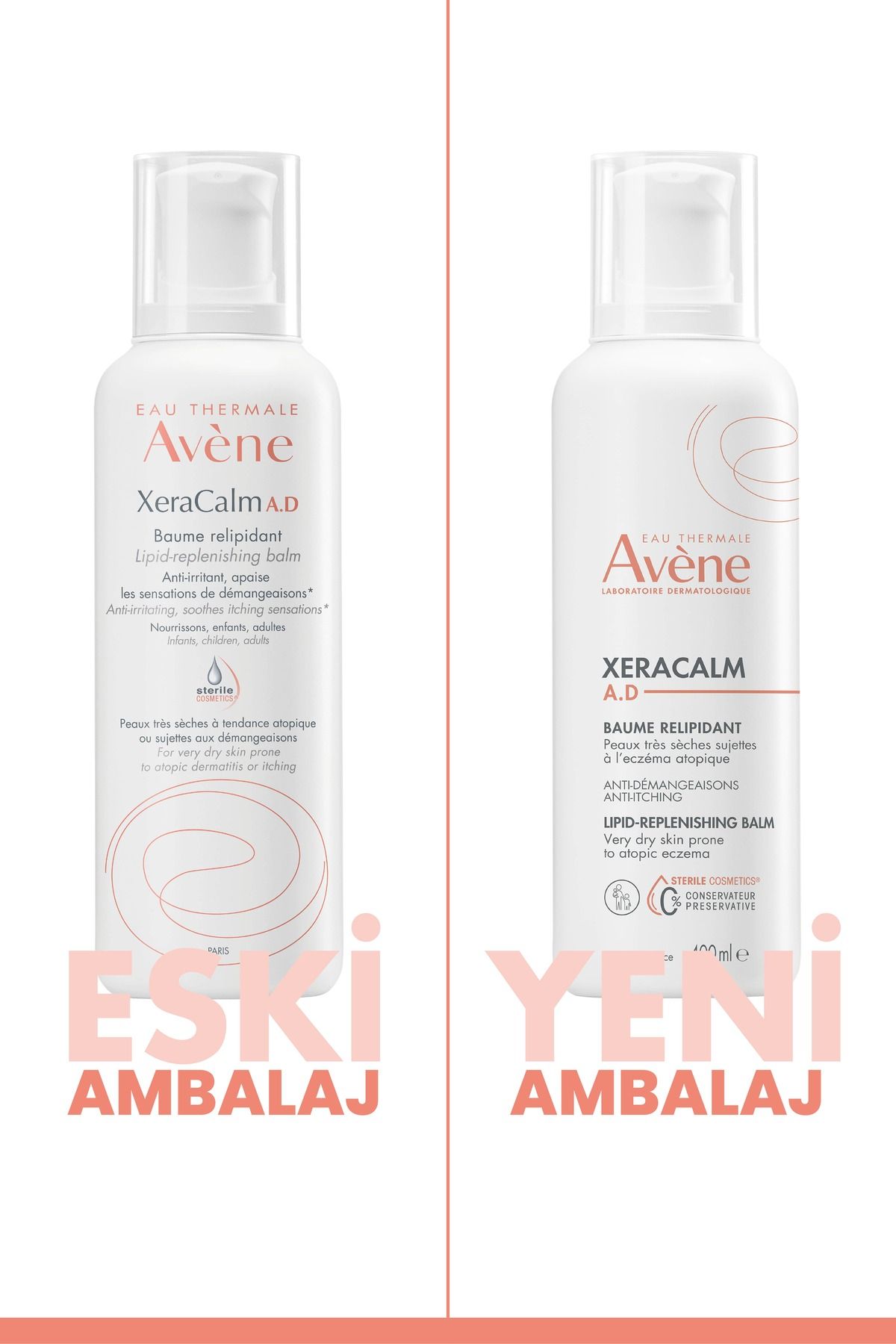 Xeracalm A.d. مومیایی کننده چربی 400 میلی لیتر Avene