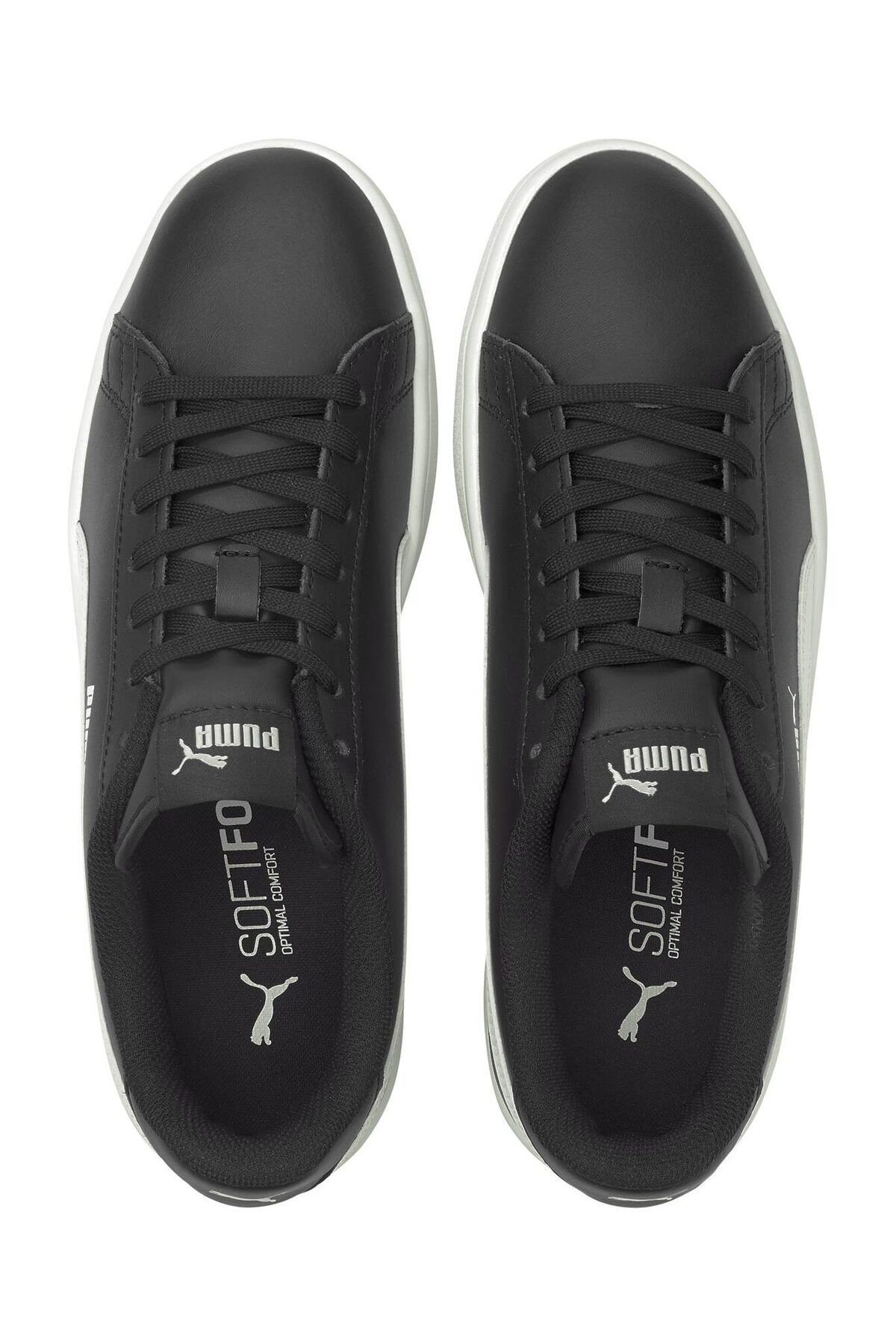 Puma-SMASH V2 L Schwarz WEISS Unisex Leder Sneaker100323982 11