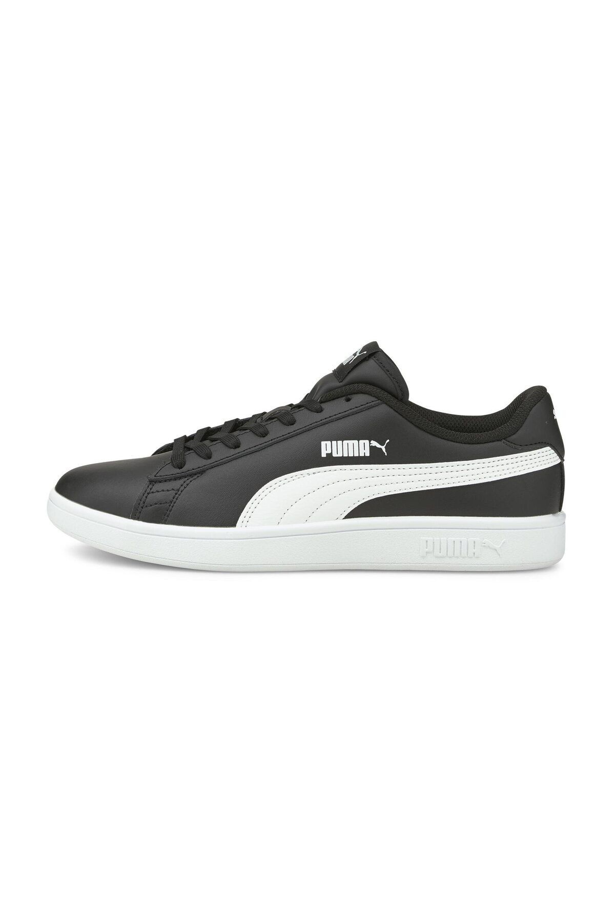 Puma-SMASH V2 L Schwarz WEISS Unisex Leder Sneaker100323982 5