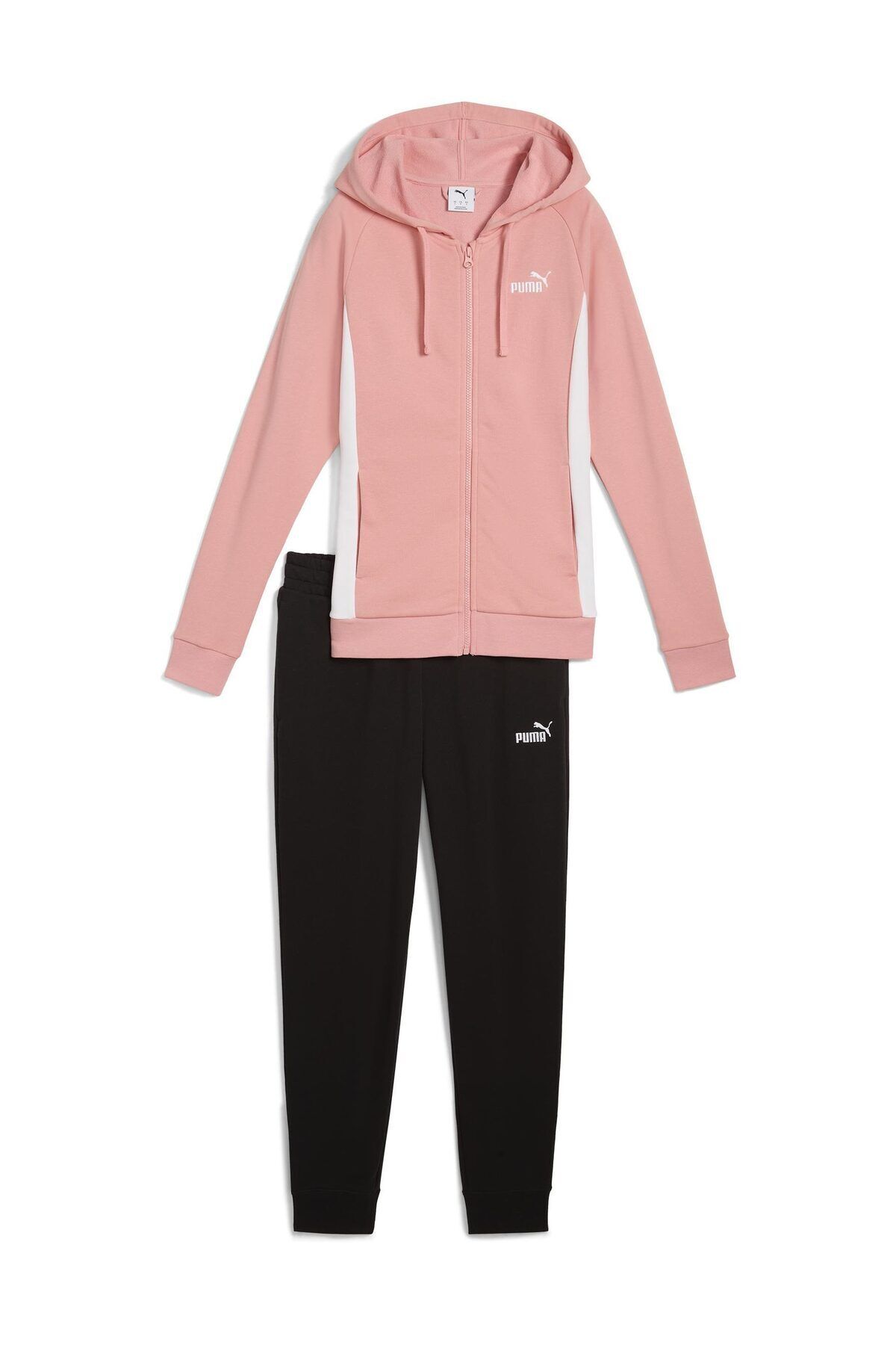 Puma Średniej Grubości Dzianinowe Garnitury - Regularny Krój, Długi Rękaw, Kieszeń Boczna, Zamek Błyskawiczny Unisex - S