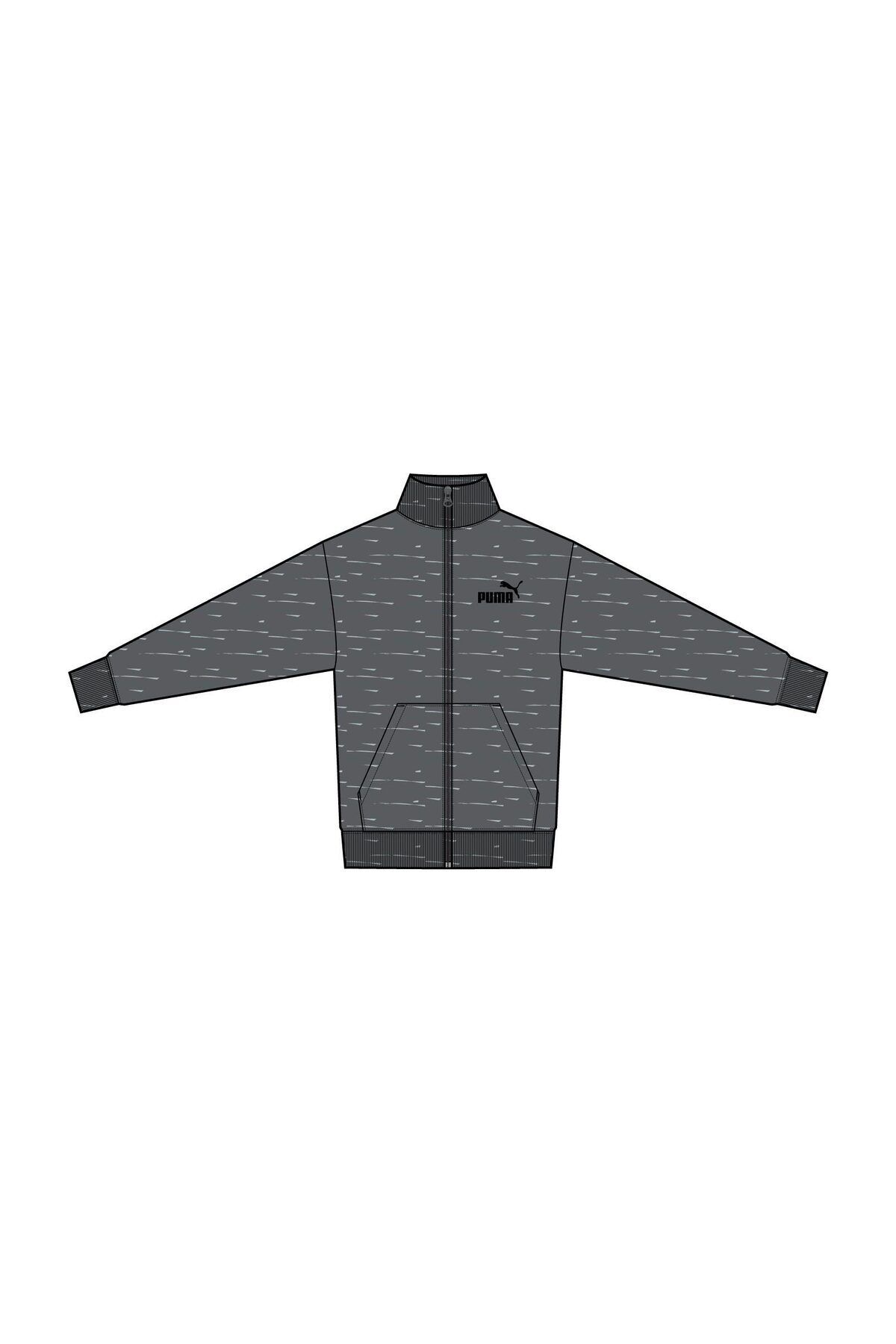 Puma-Track-Jacken, Regular, Langarm, Stand-up-Ärmel, Regular, Plain, Kangaroo Pocket, Full Zip 1