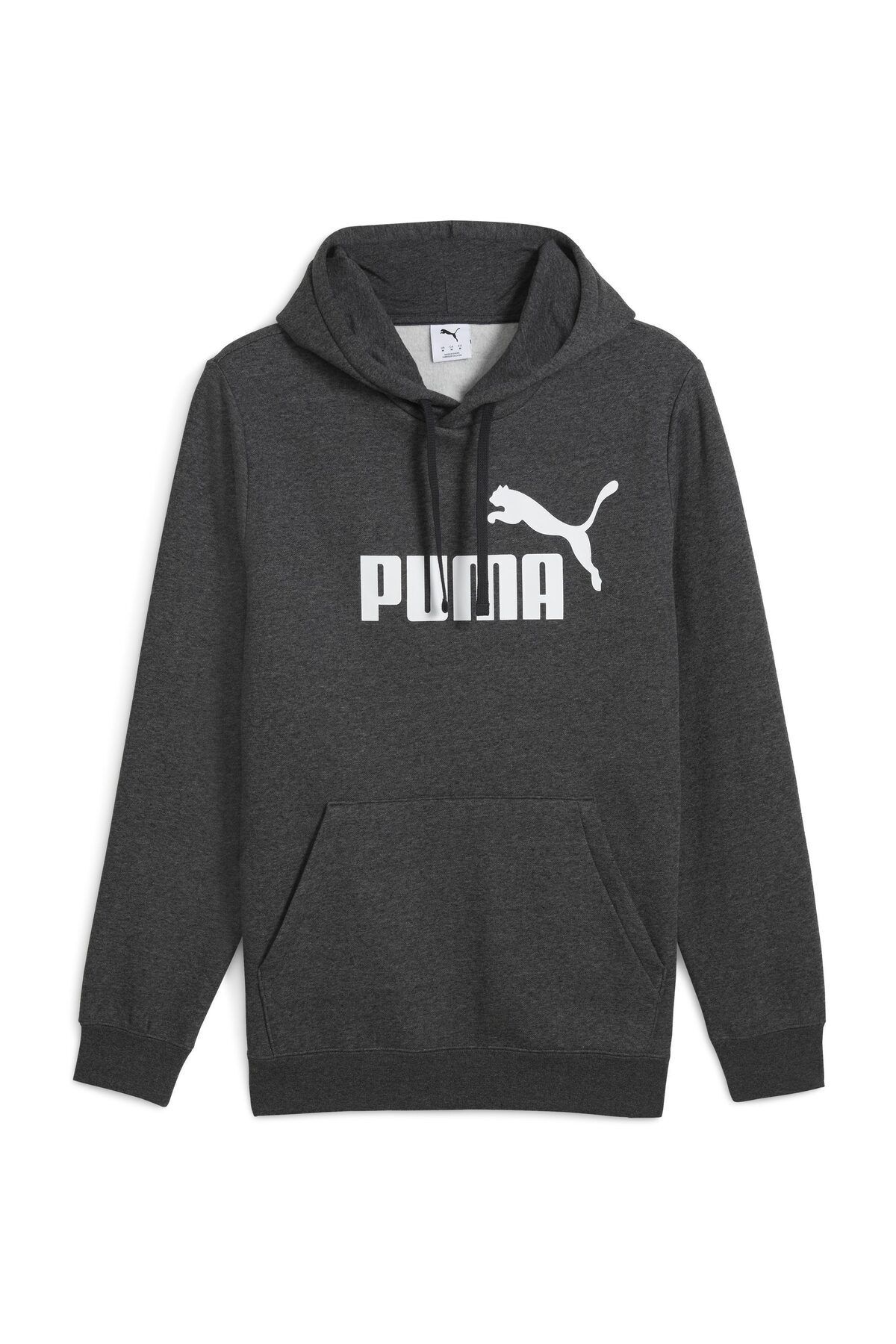 Puma-Hanorace cu tăietură obișnuită - N/A, imprimare logo, buzunar cangur, mânecă lungă 1