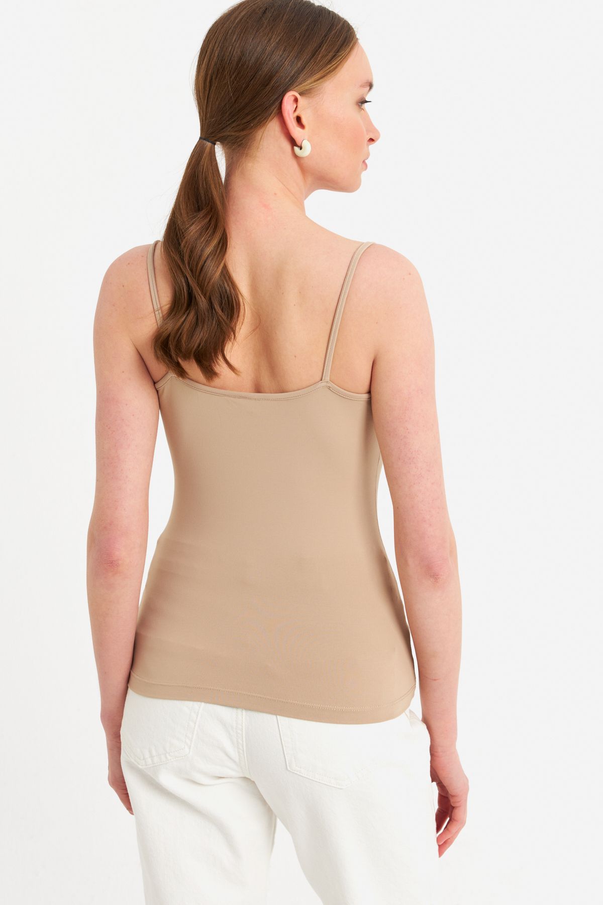 Cool & Sexy-Vanilla Strappy Tank Top für Frauen FLS06 4