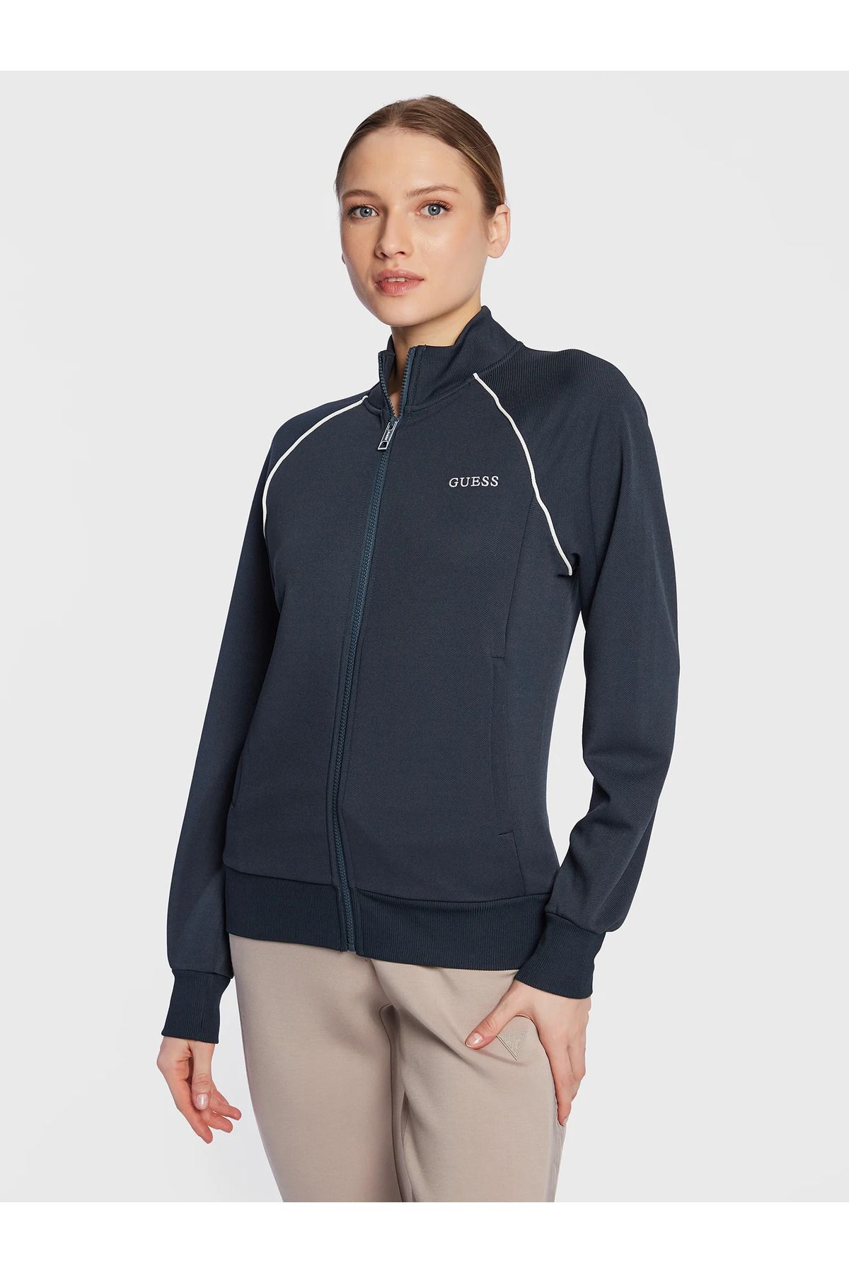 Guess Hanorac Portocaliu Adulti Femeie - XS