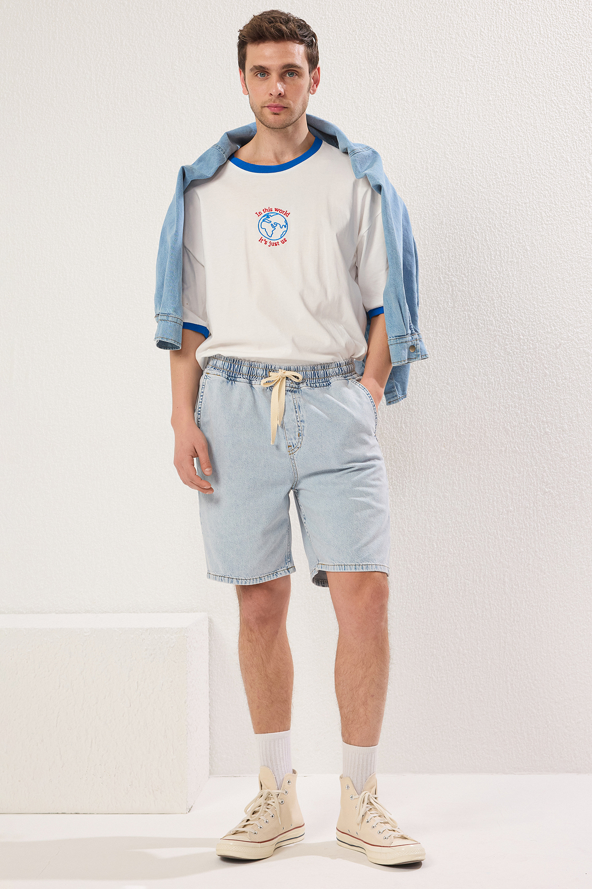 Trendyolmilla  Açık Mavi Regular Şort & Bermuda TMNSS25SR00032